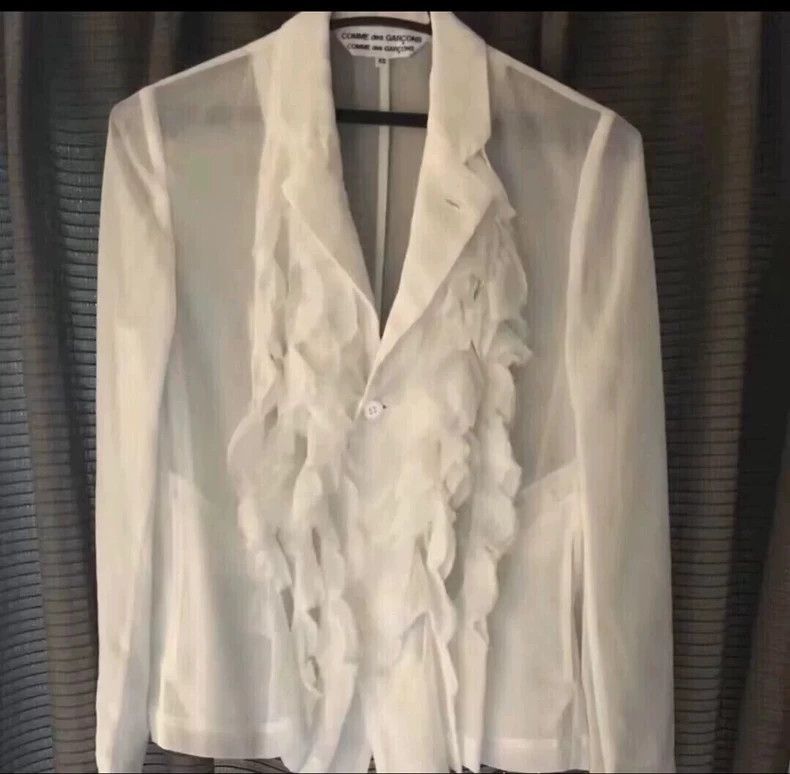Comme des Garcons comme des garcons white ruffled collar shirt - dmc-2508 Size US M / EU 48-50 / 2 - 3 Thumbnail