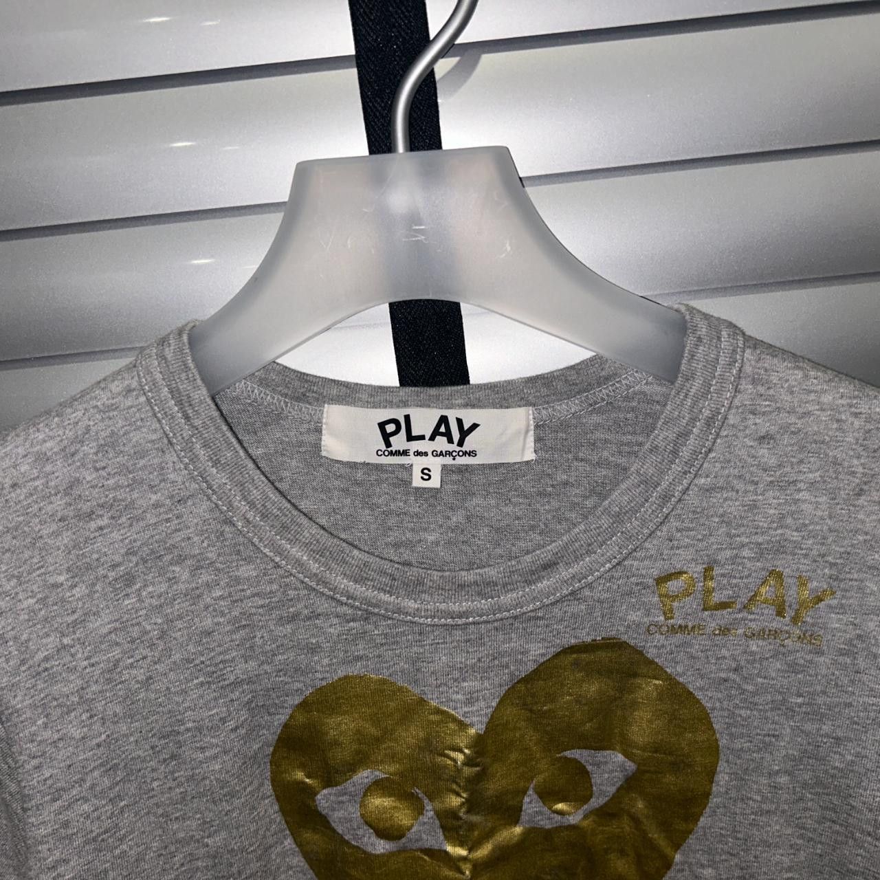 Comme des Garcons × Comme des Garcons PLAY ad2010 gold heart tee Size S / US 4 / IT 40 - 4 Thumbnail