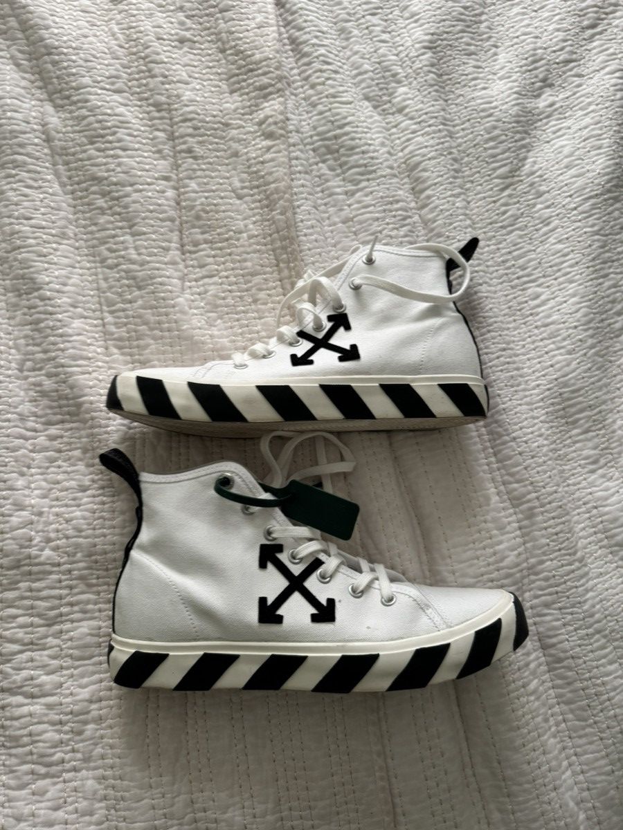 Off-White Off White Vulcanized High Top Sneakers Size US 11.5 / EU 44-45 - 1 Thumbnail