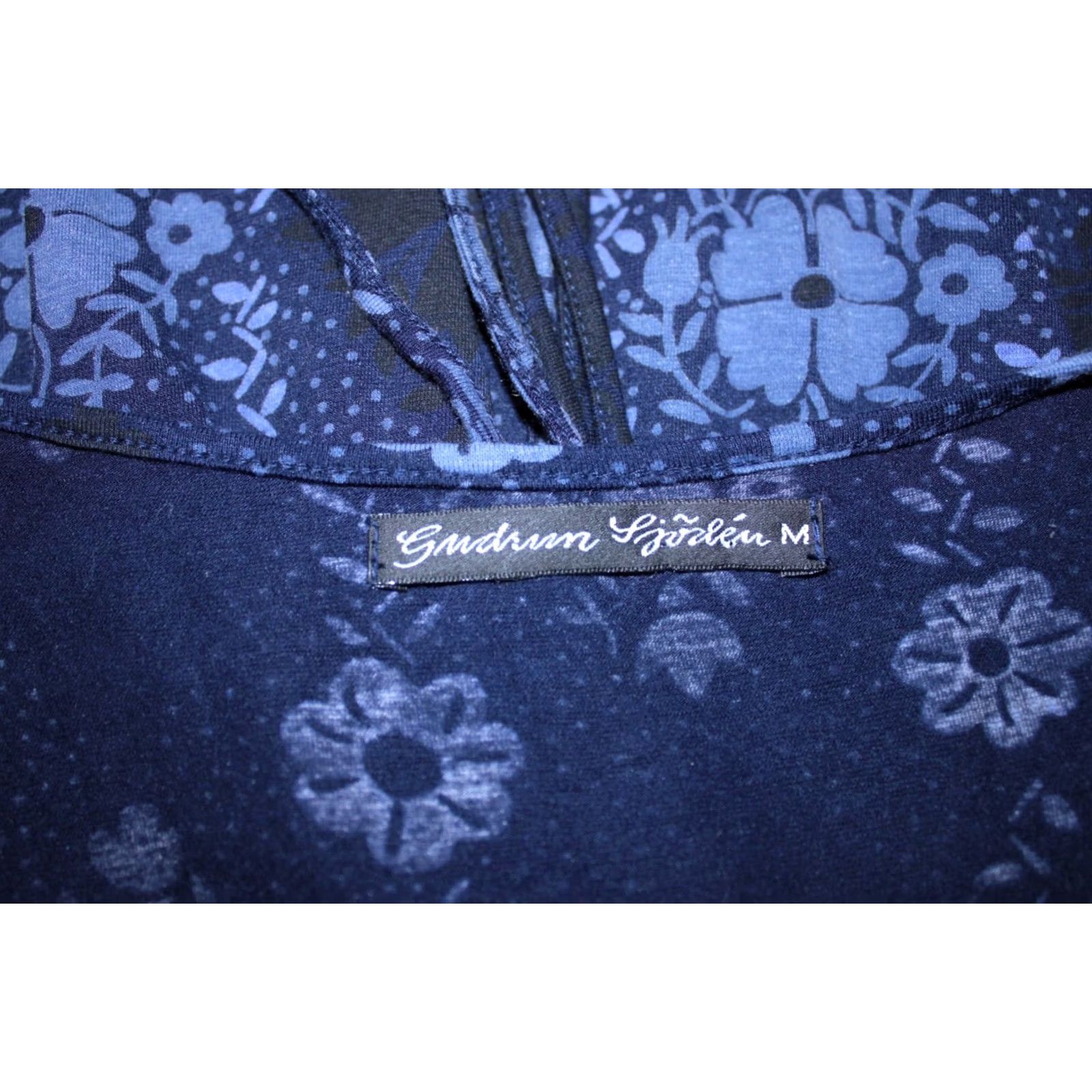 Vintage Gudrun Sjoden Womens Blue Midi Dress M Size M / US 6-8 / IT 42-44 - 6 Thumbnail