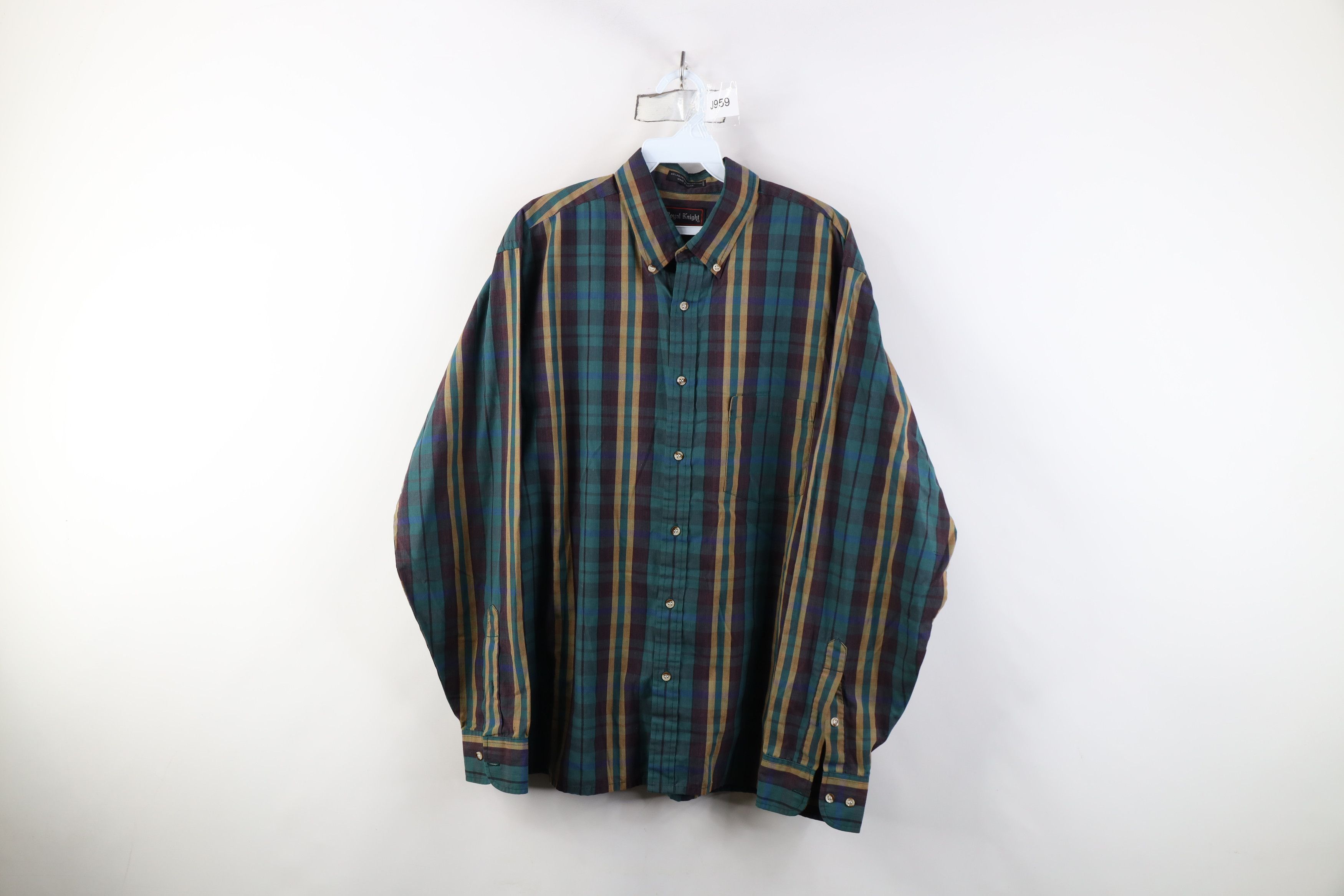 Vintage Vintage 80s 90s Streetwear Collared Button Down Shirt Plaid Size US L / EU 52-54 / 3 - 1 Thumbnail