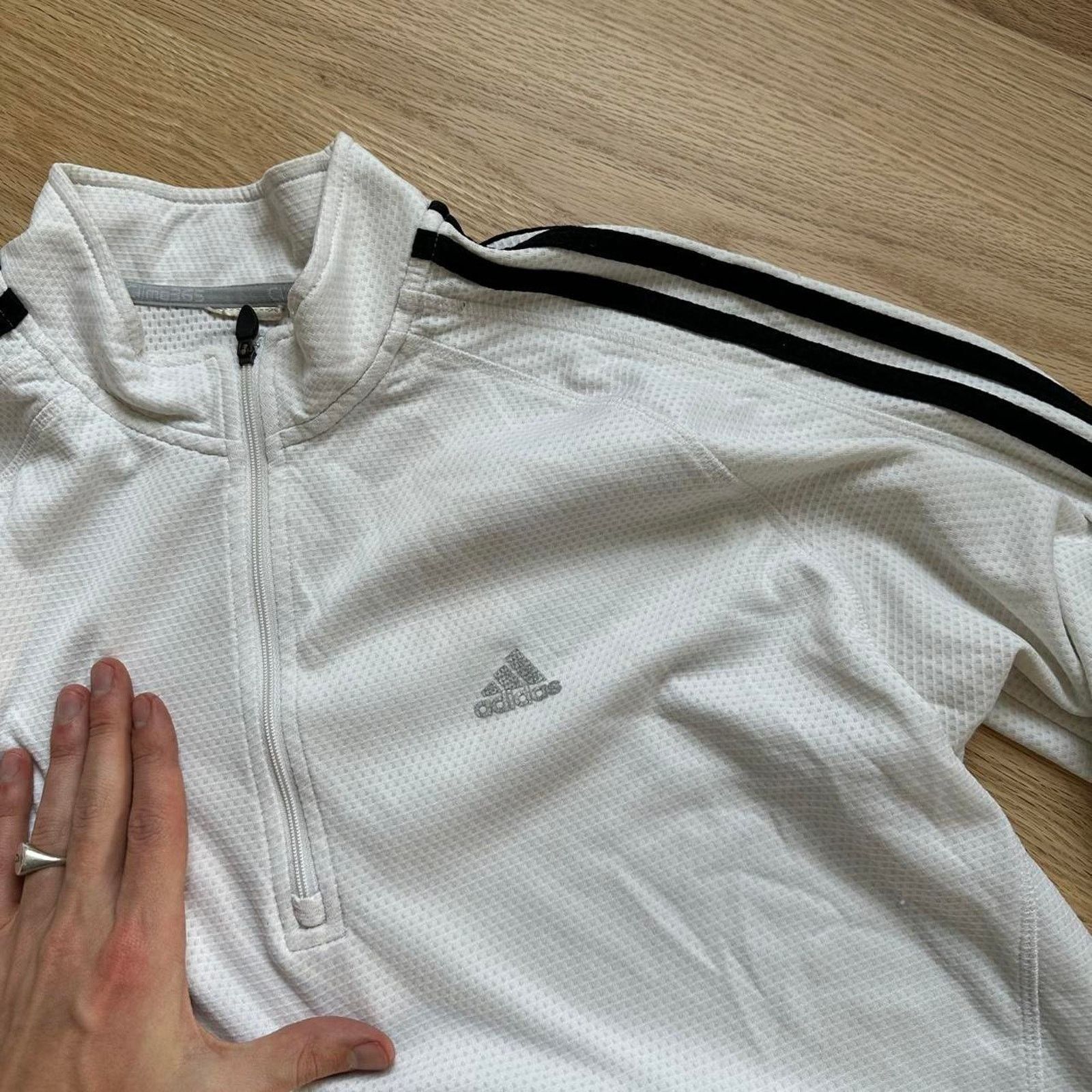 Adidas × Vintage Vintage Y2K Adidas Quarterzip Fitted Dri Fit Longsleeve Size US XL / EU 56 / 4 - 6 Thumbnail
