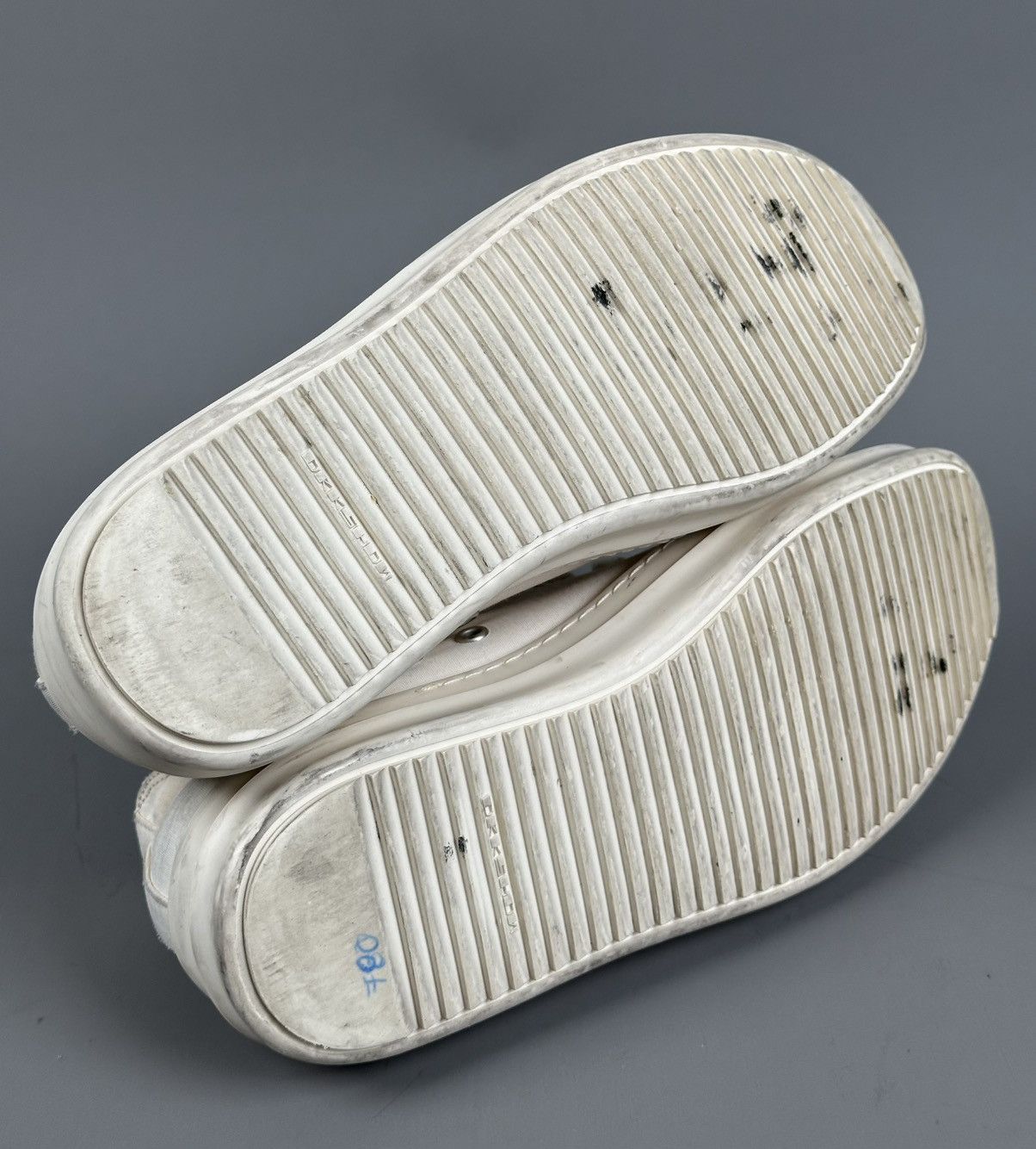 Rick Owens Rick Owens - Drkshdw Ramones Low Logo Patch - White Size US 7.5 / EU 40-41 - 14 Thumbnail