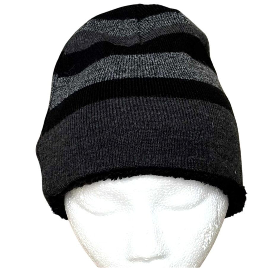 Other Black Striped Beanie Size ONE SIZE - 1 Thumbnail