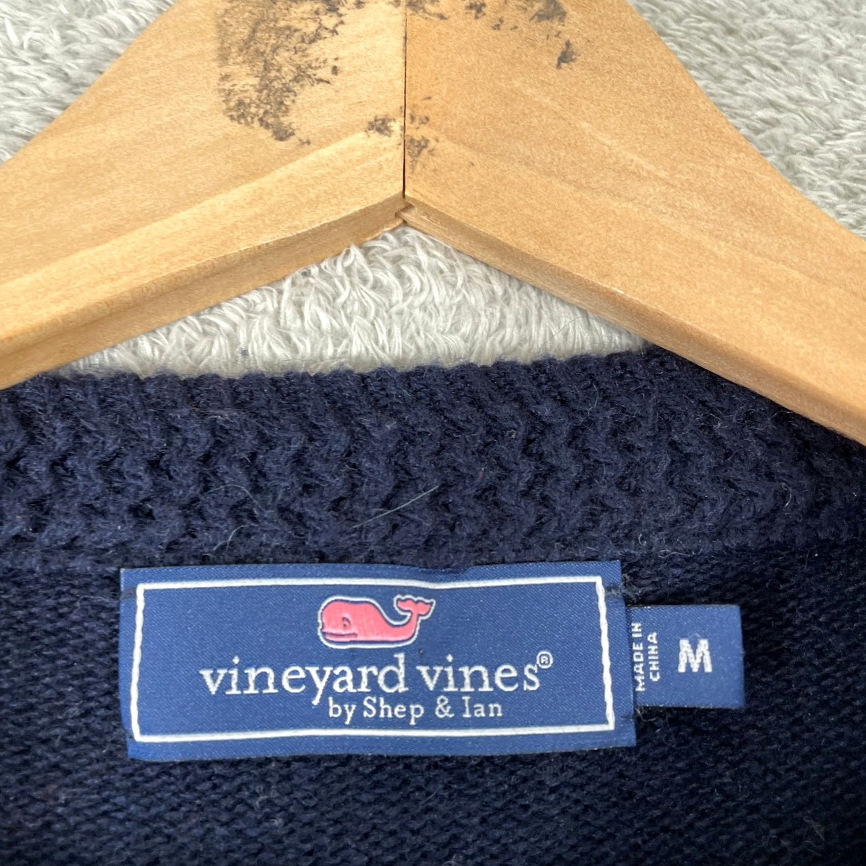 Vineyard Vines Vineyard Vines Sweater Mens Medium Blue Fair Isle Crew Neck Merino Alpaca Blend Pullover Size US M / EU 48-50 / 2 - 3 Thumbnail