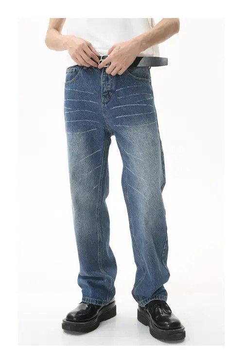 Other Vintage Washed Straight Loose Graffiti Jeans Size US 32 / EU 48 - 3 Thumbnail