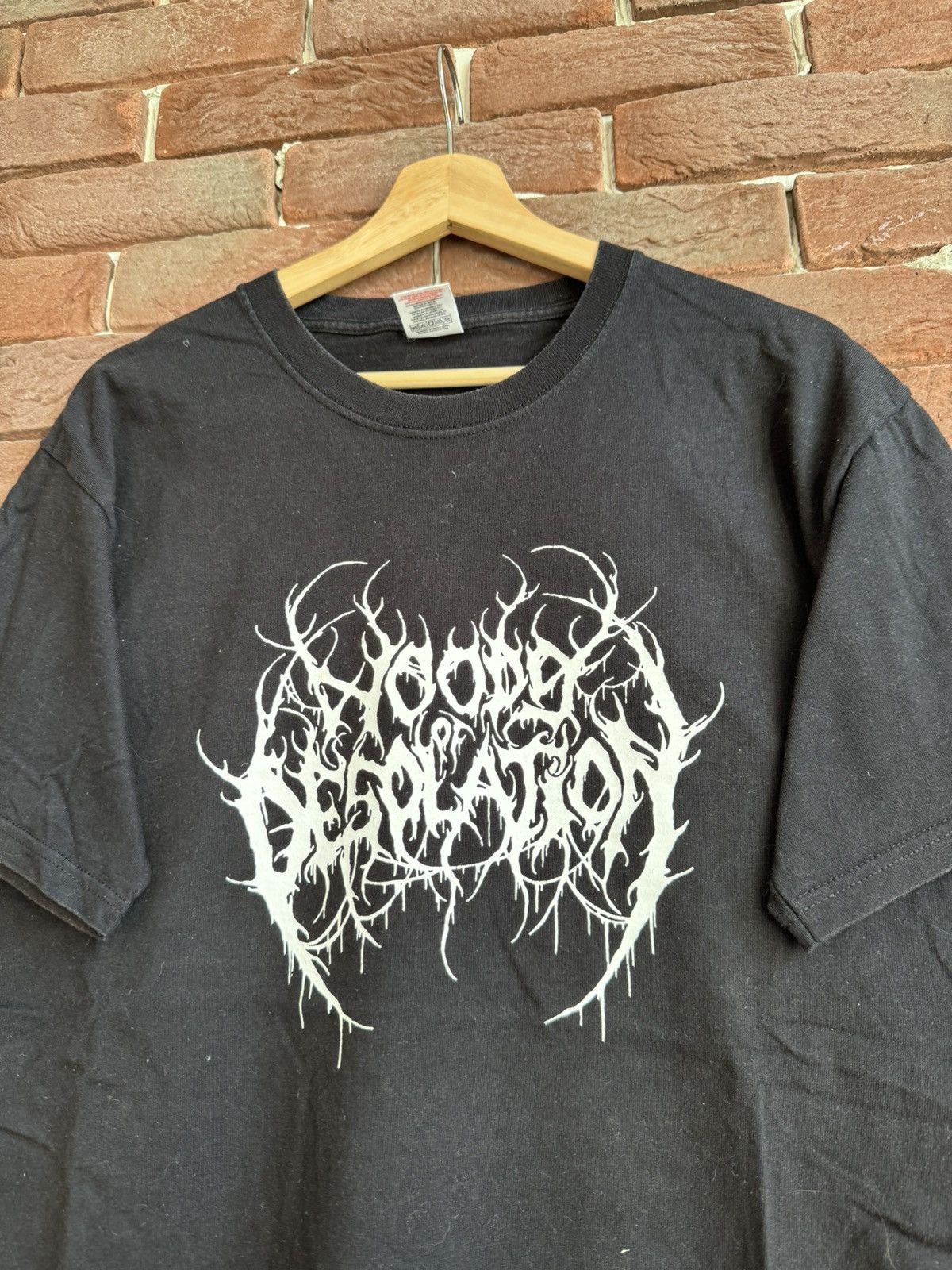Band Tees Rare Vintage 00s Woods Of Desolation Black Metal Tshirt Rar Size US L / EU 52-54 / 3 - 3 Thumbnail