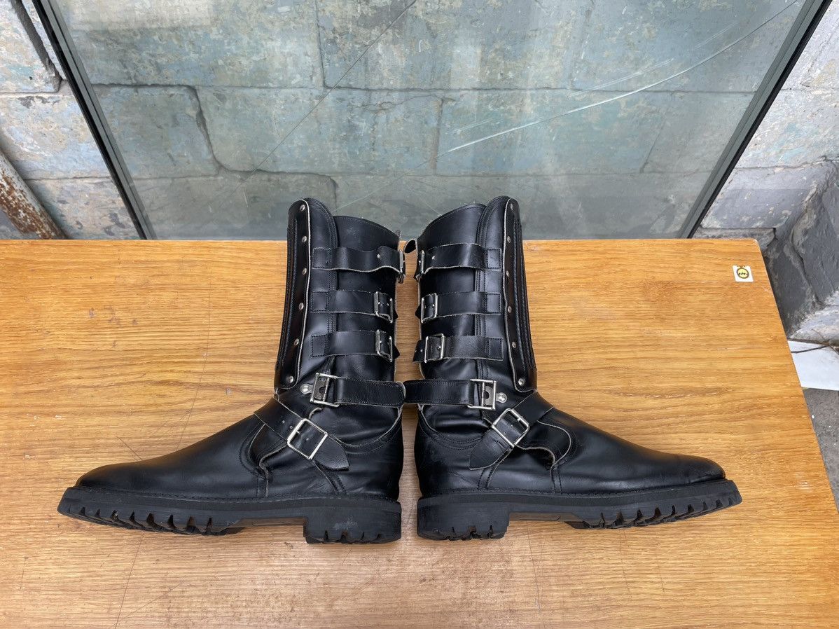 Genuine Leather × Vintage Vintage Straps Black Leather Avant Garde Boots Size US 8 / EU 41 - 6 Thumbnail