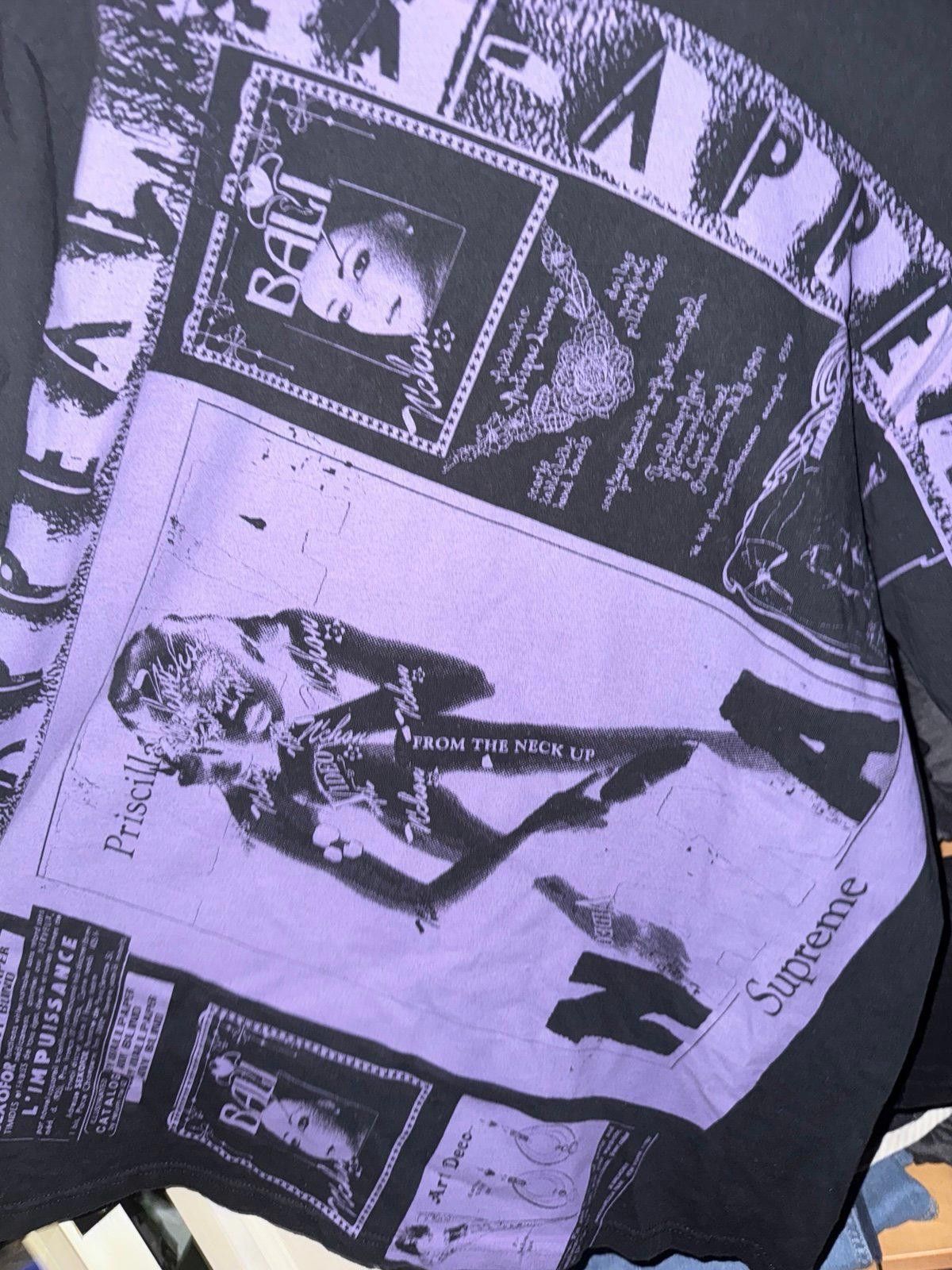 Supreme Supreme Collage T-Shirt Black/Purple Rare Sz L Grail Size US L / EU 52-54 / 3 - 3 Thumbnail