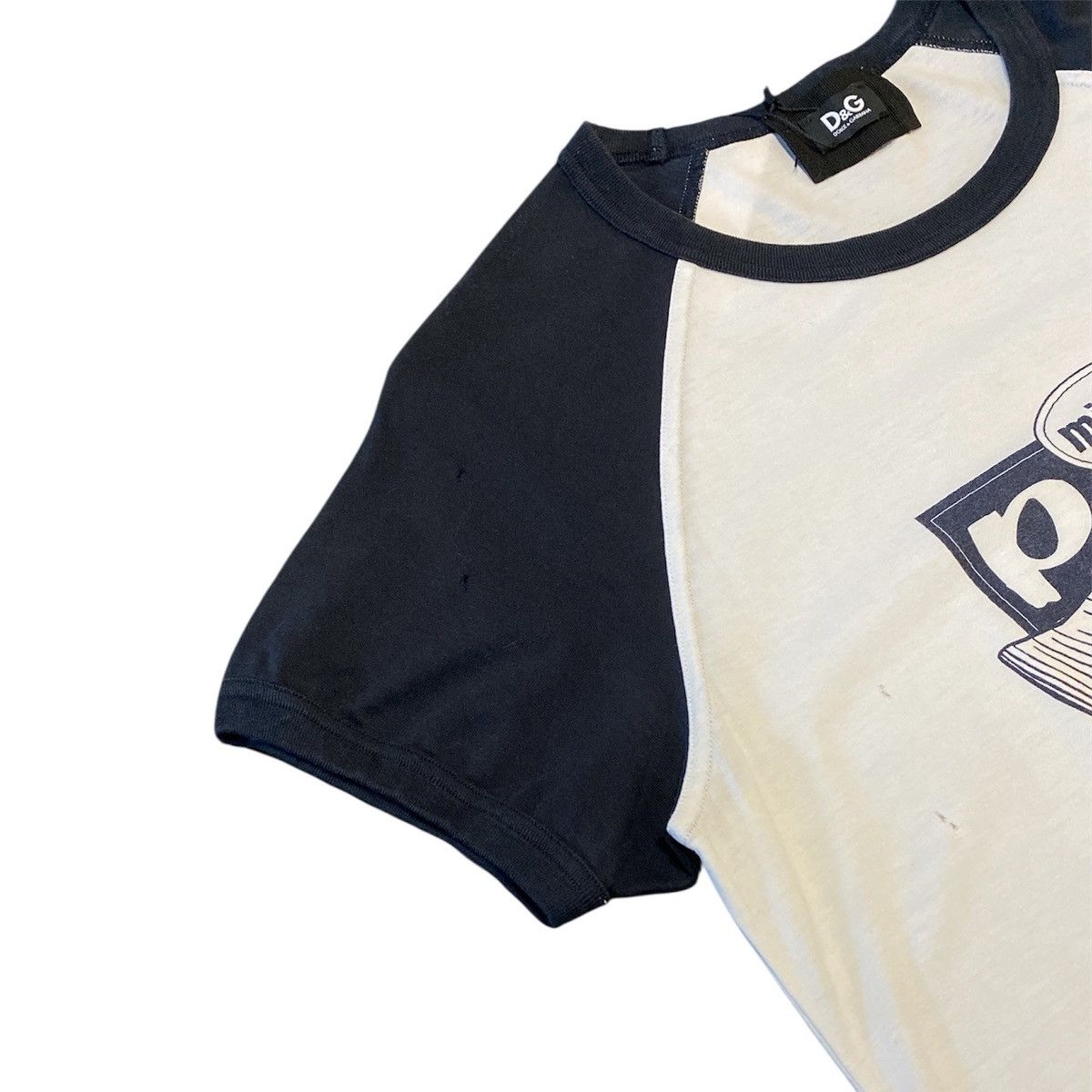 Dolce & Gabbana Dolce & Gabbana Mickey Mouse Raglan Ringer T-Shirt Size M / US 6-8 / IT 42-44 - 4 Thumbnail