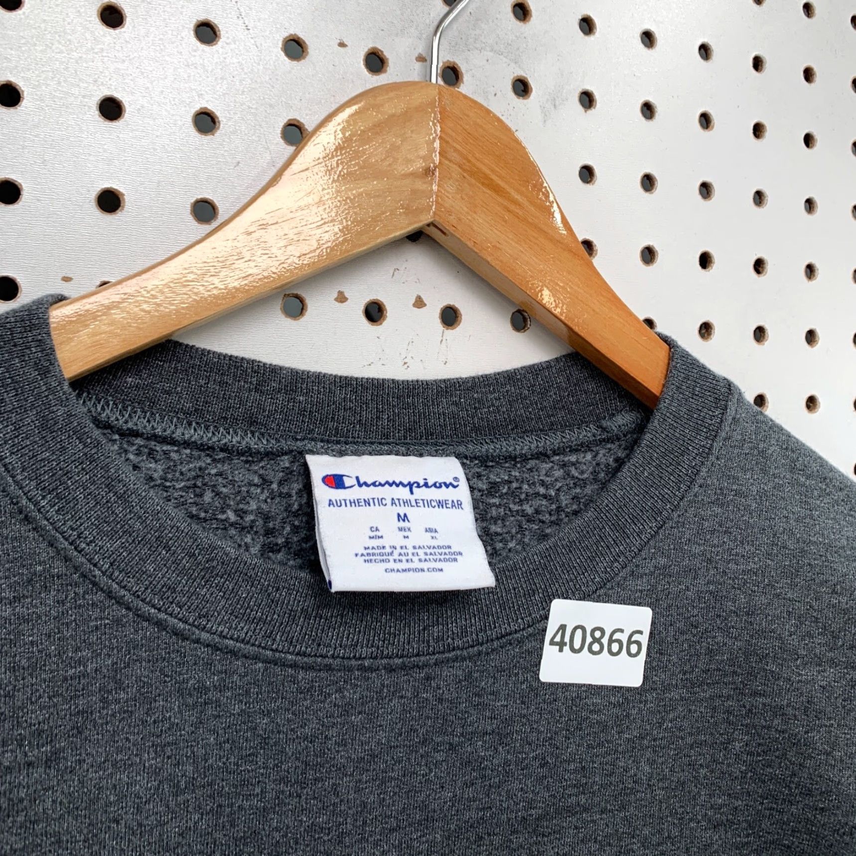 Champion VINTAGE Champion University Crewneck Sweatshirt Mens Medium Gray Graphic Print Pullover 90s Size US M / EU 48-50 / 2 - 3 Thumbnail