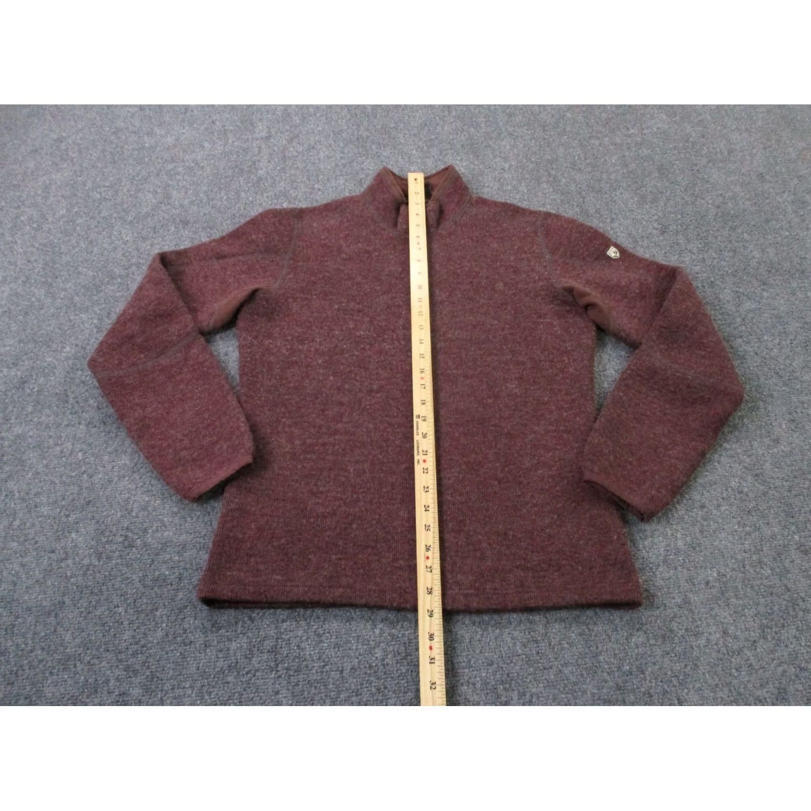 Vintage Kuhl Mens Sweater S Red Wool Fleece Pullver? 1/4 Zip Thermal Hiking Outdoor Mock Neck - Shirt, Mens, Red, 1/4 Zip, Thermal, Wool, Pullover Size US S / EU 44-46 / 1 - 3 Thumbnail