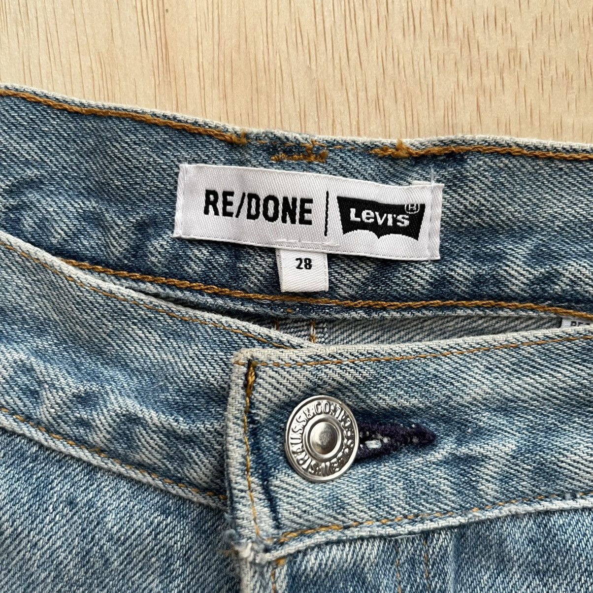 RE/DONE RE /DONE x LEVIS RECONSTRUCTED DISTRESSED WASHED DENIM Size 28" / US 6 / IT 42 - 3 Thumbnail