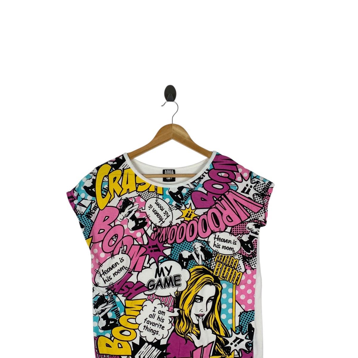 Other AQUA SKY x ROY LICHTENSTEIN Comic Strip Tank Top Tee Shirt Size L / US 10 / IT 46 - 2 Thumbnail