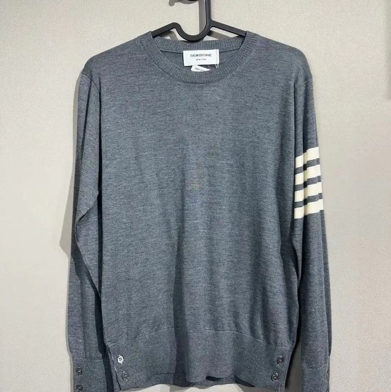 Thom Browne Gray Cotton Blend Women's Pullover 0089