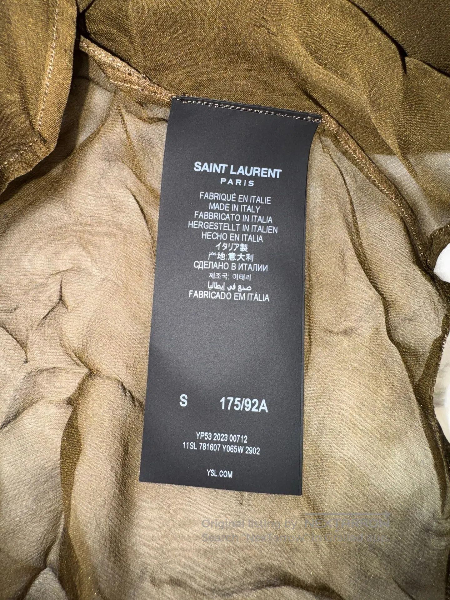 Saint Laurent Paris Saint Laurent Paris Silk Cascading Pleated Top| Size US S / EU 44-46 / 1 - 8 Thumbnail