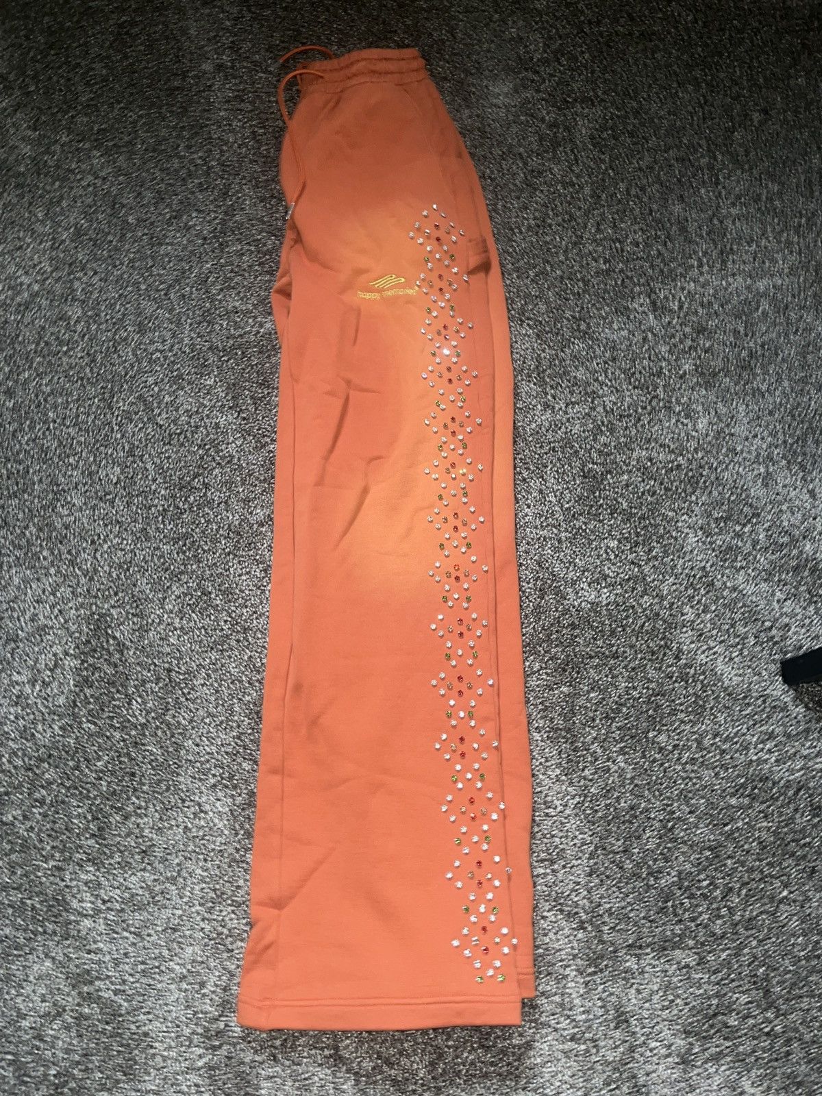 image of Vintage Hmddla Crystal Sweats in Orange, Men's (Size 30)