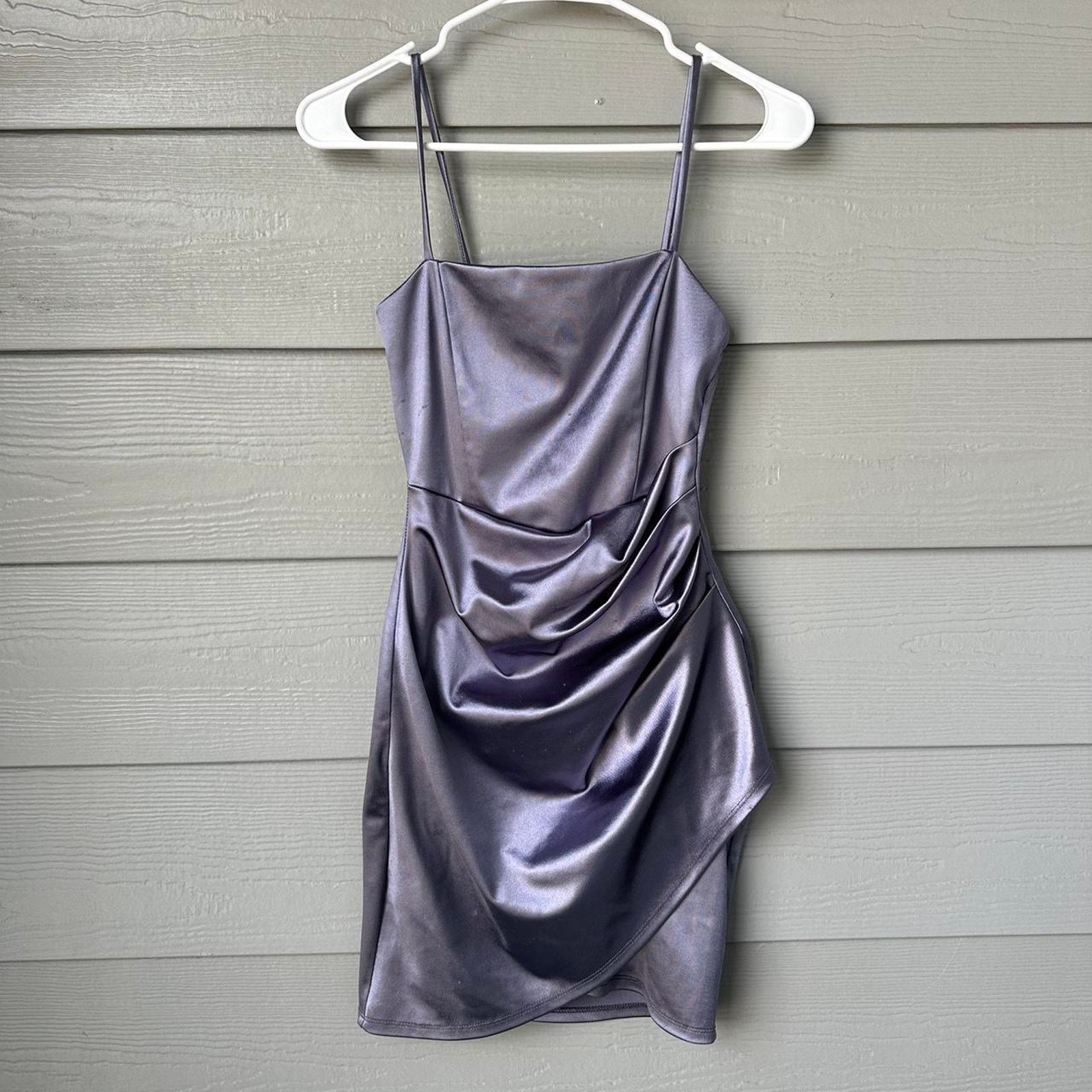 Other Purple satin mini dress Size S / US 4 / IT 40 - 2 Thumbnail