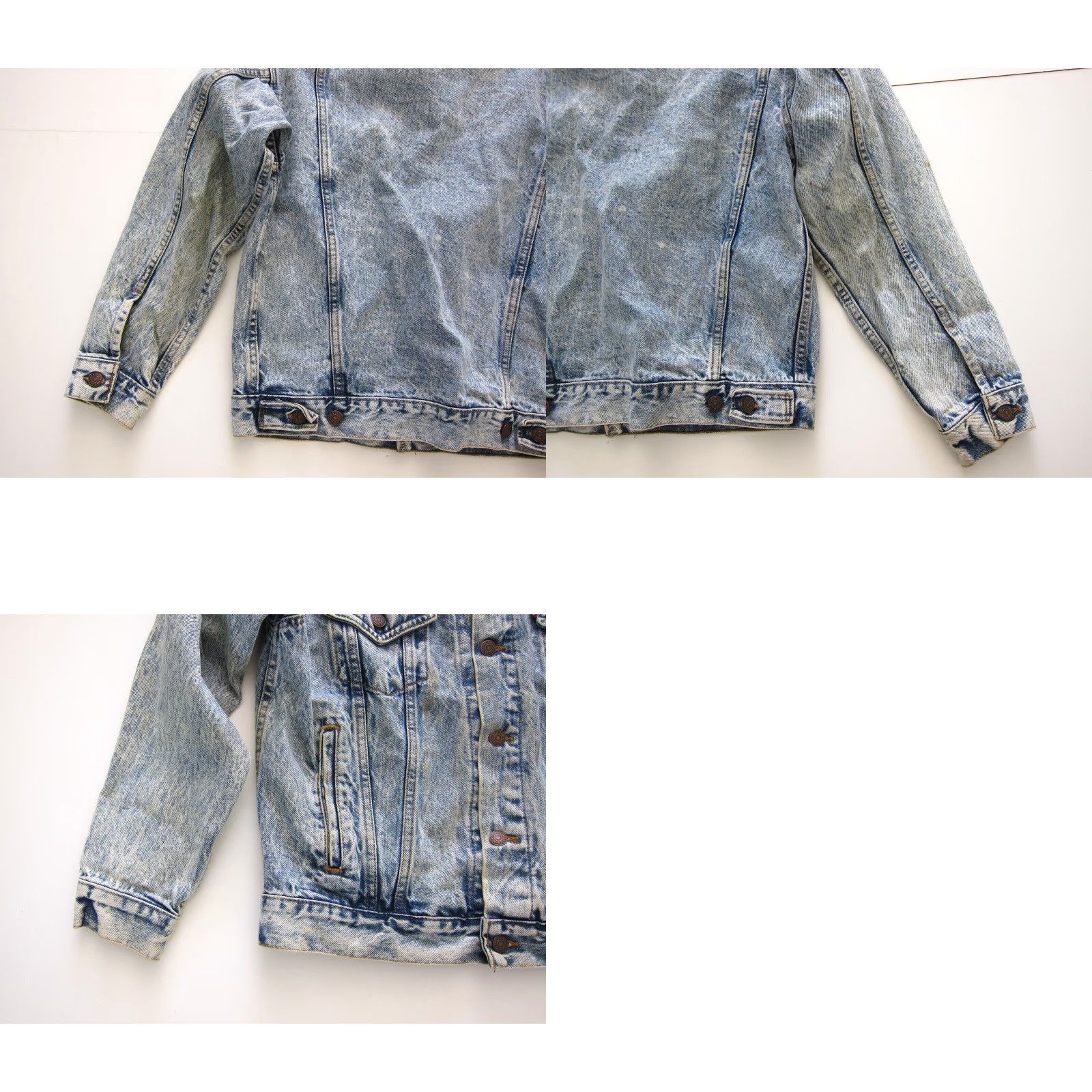 Levi's Vtg Levi's Red Tag Jean Jacket Men S Denim Distressed Cotton 70507-0219 Blue 705070219 Jeans Jacket Blocked by Vintage Details Men S Jacket Size US 29 - 8 Thumbnail