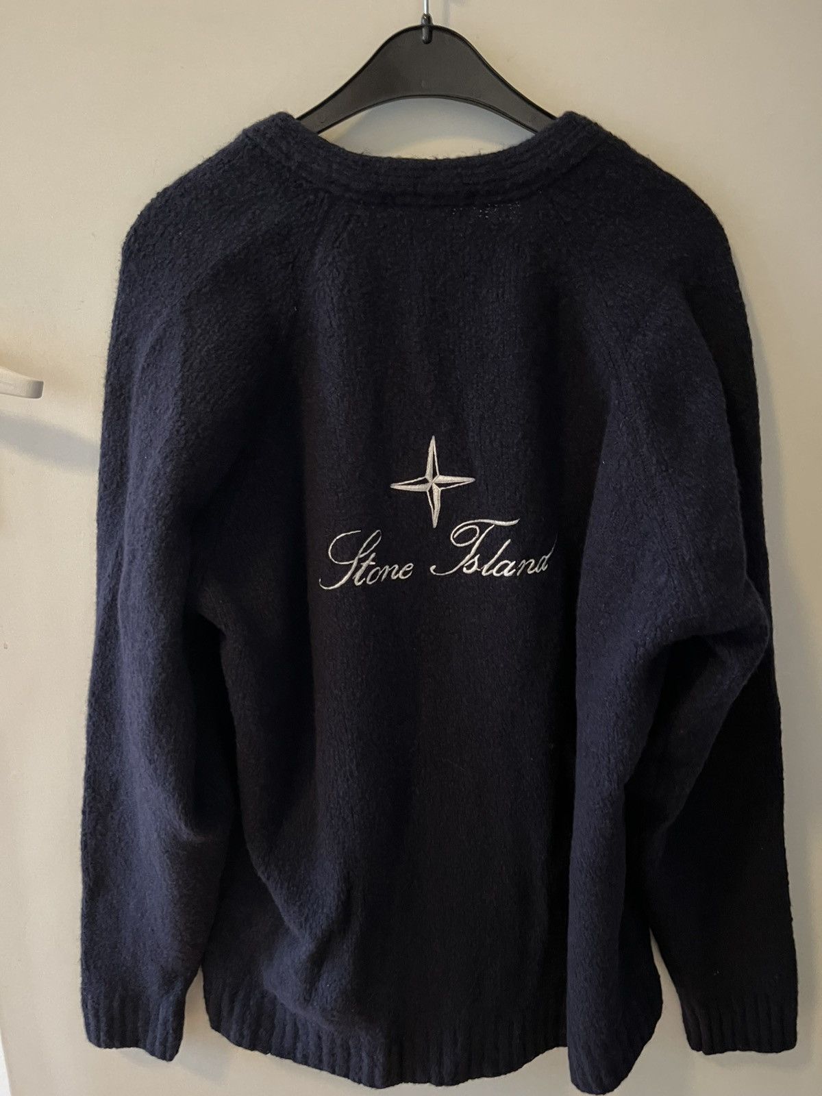 Stone Island Stone Island Knitwear Boucle Cardigan Oversized V neck Sz XL Size US XL / EU 56 / 4 - 10 Thumbnail