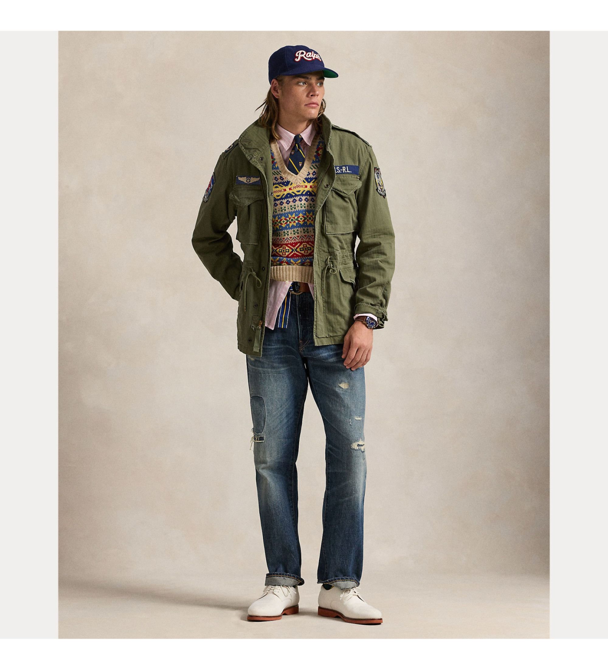Polo Ralph Lauren o1s22i1n0125 Casual Jacket in Khaki Size US S / EU 44-46 / 1 - 5 Thumbnail