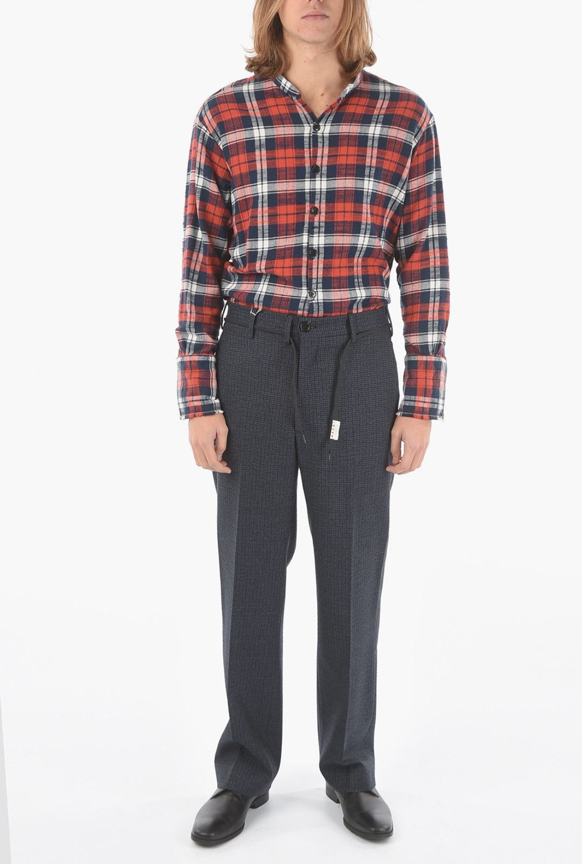 Marni NWT FW21 Houndstooth Virgin Wool Drawstring Trouser size 48 Size US 32 / EU 48 - 16 Thumbnail