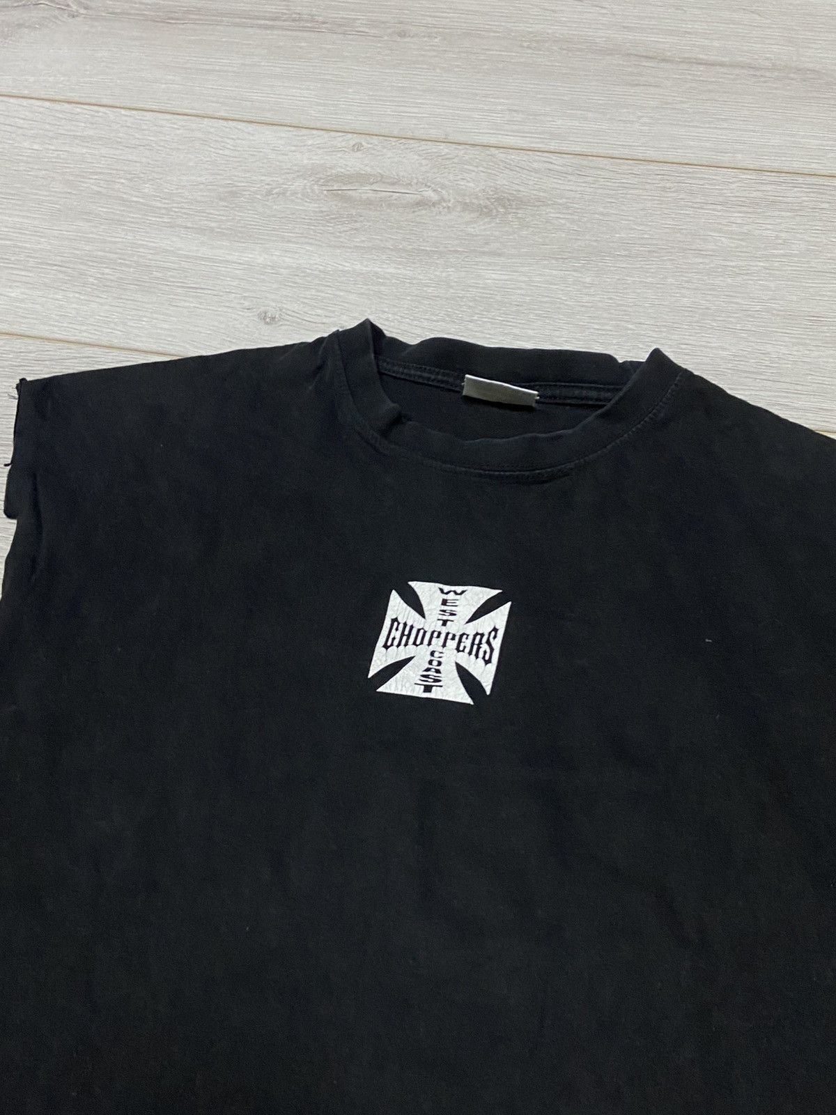 West Coast Choppers Choppers big logo cross tank top shirt Size US XL / EU 56 / 4 - 4 Thumbnail