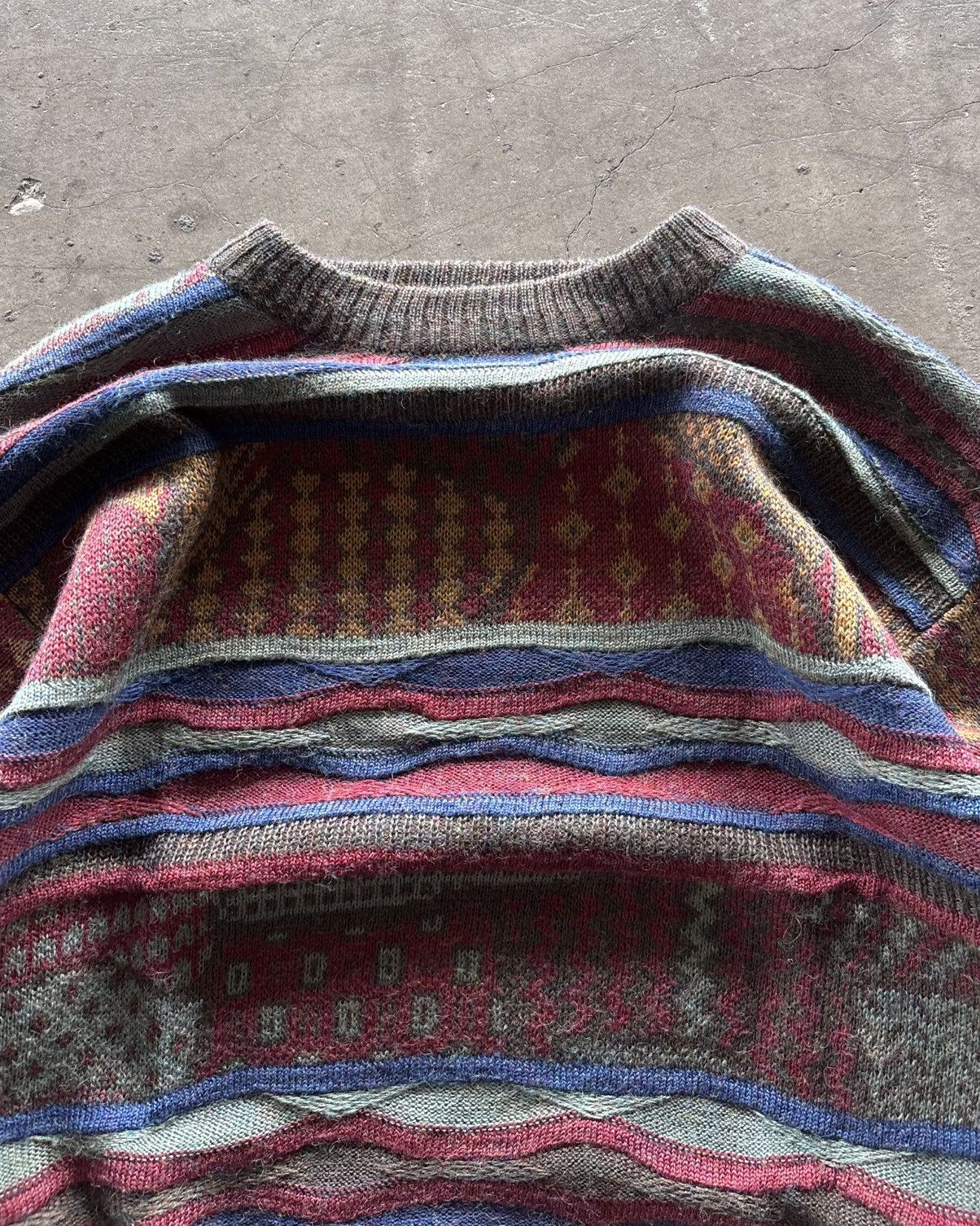 Vintage 90s Ravello 3D Knitted Swewtshirt Size US L / EU 52-54 / 3 - 3 Thumbnail