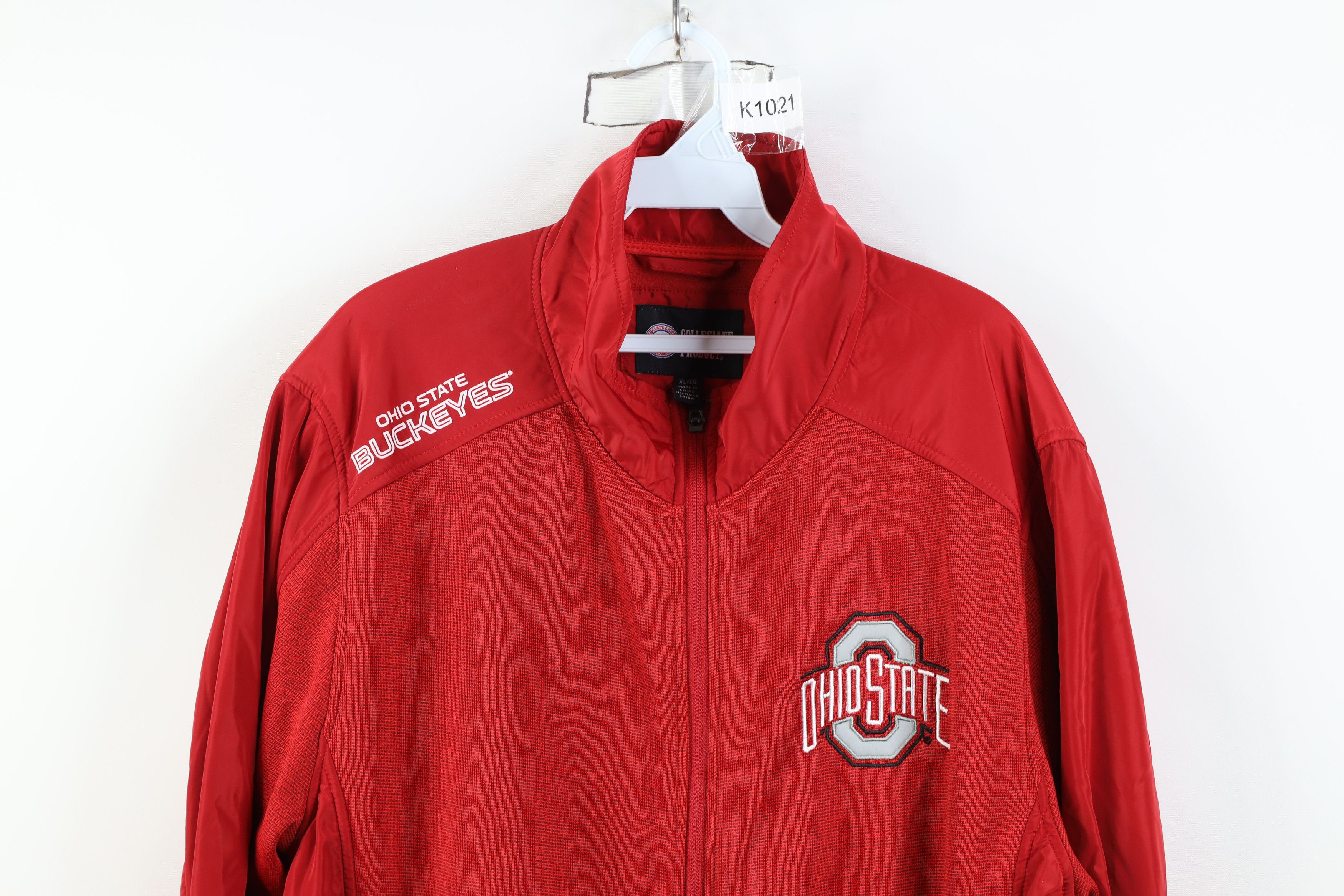 Vintage Vintage Y2K Ohio State University Fleece Windbreaker Jacket Size US XL / EU 56 / 4 - 2 Thumbnail