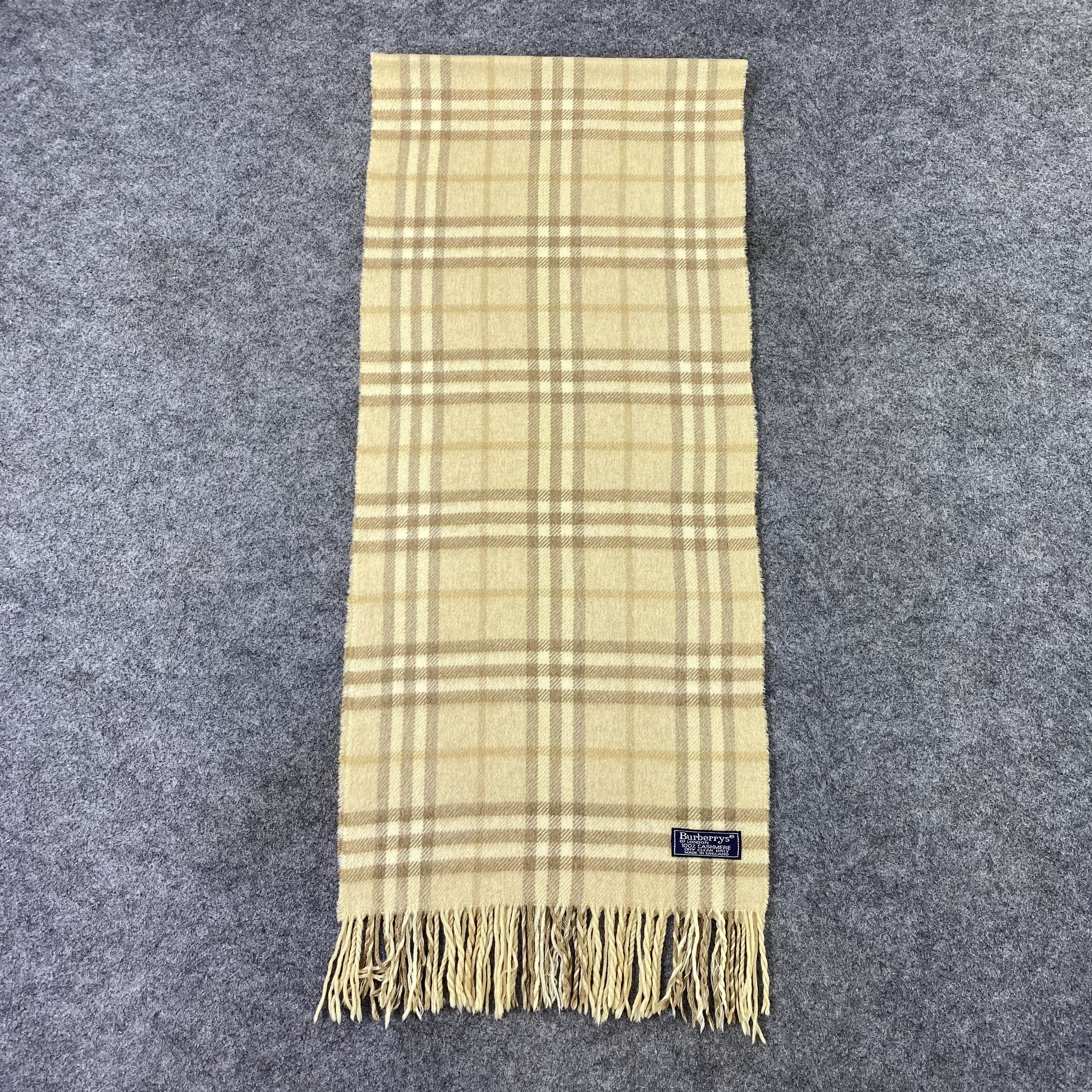 Burberry Burberry Cashmere Muffler / Scarf / Neckwear-T1518 Size ONE SIZE - 2 Thumbnail
