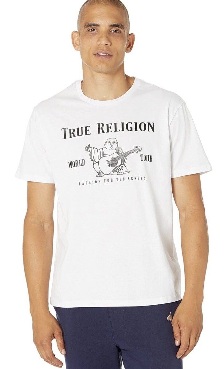 True Religion × Vintage 🇯🇵 Y2K True Religion Buddha World Tour Big Logo T-Shirt Retro Size US S / EU 44-46 / 1 - 8 Thumbnail