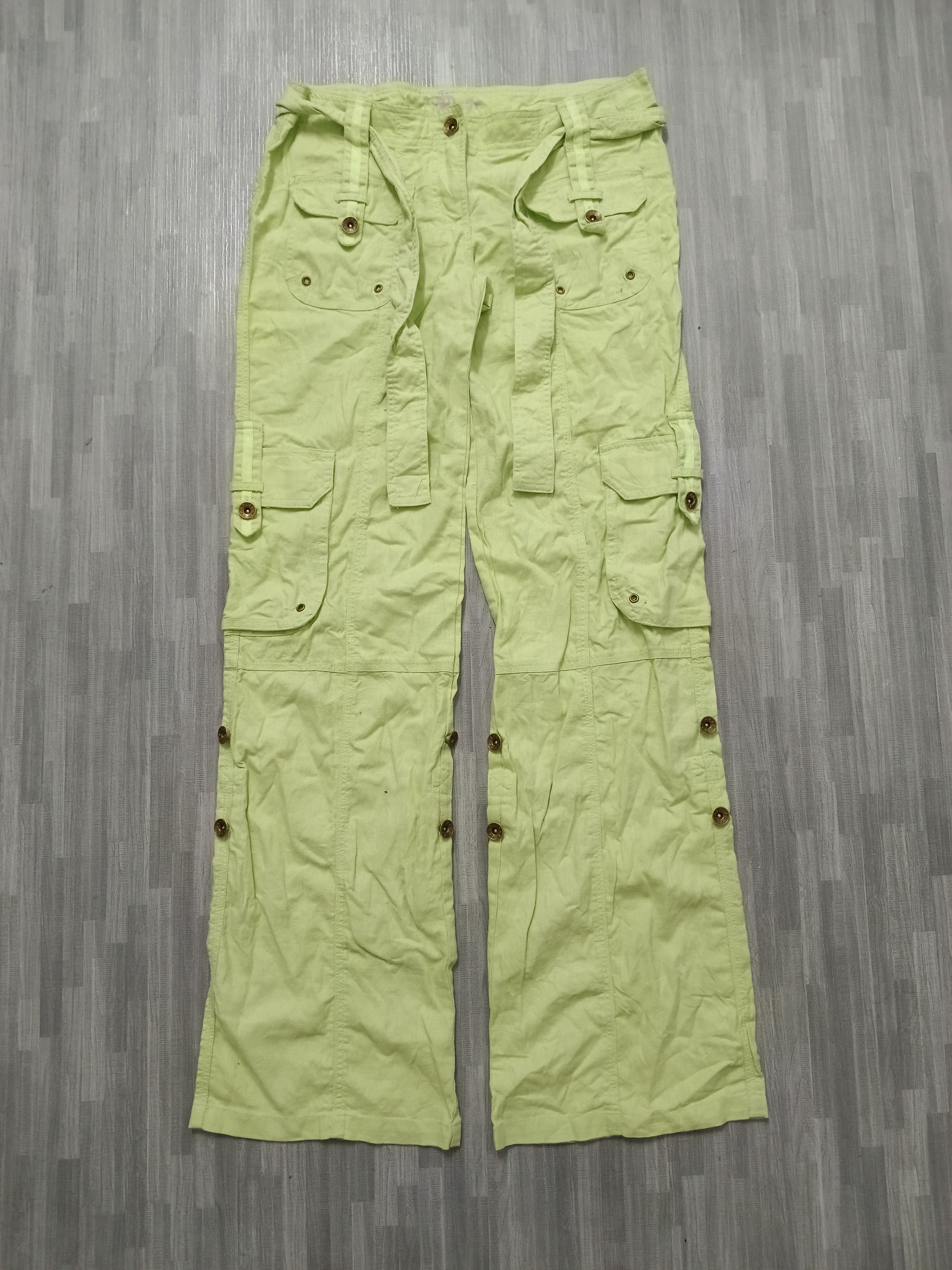 Vintage DEEP FLARE TACTICAL CARGO PANTS Size 29" - 2 Thumbnail
