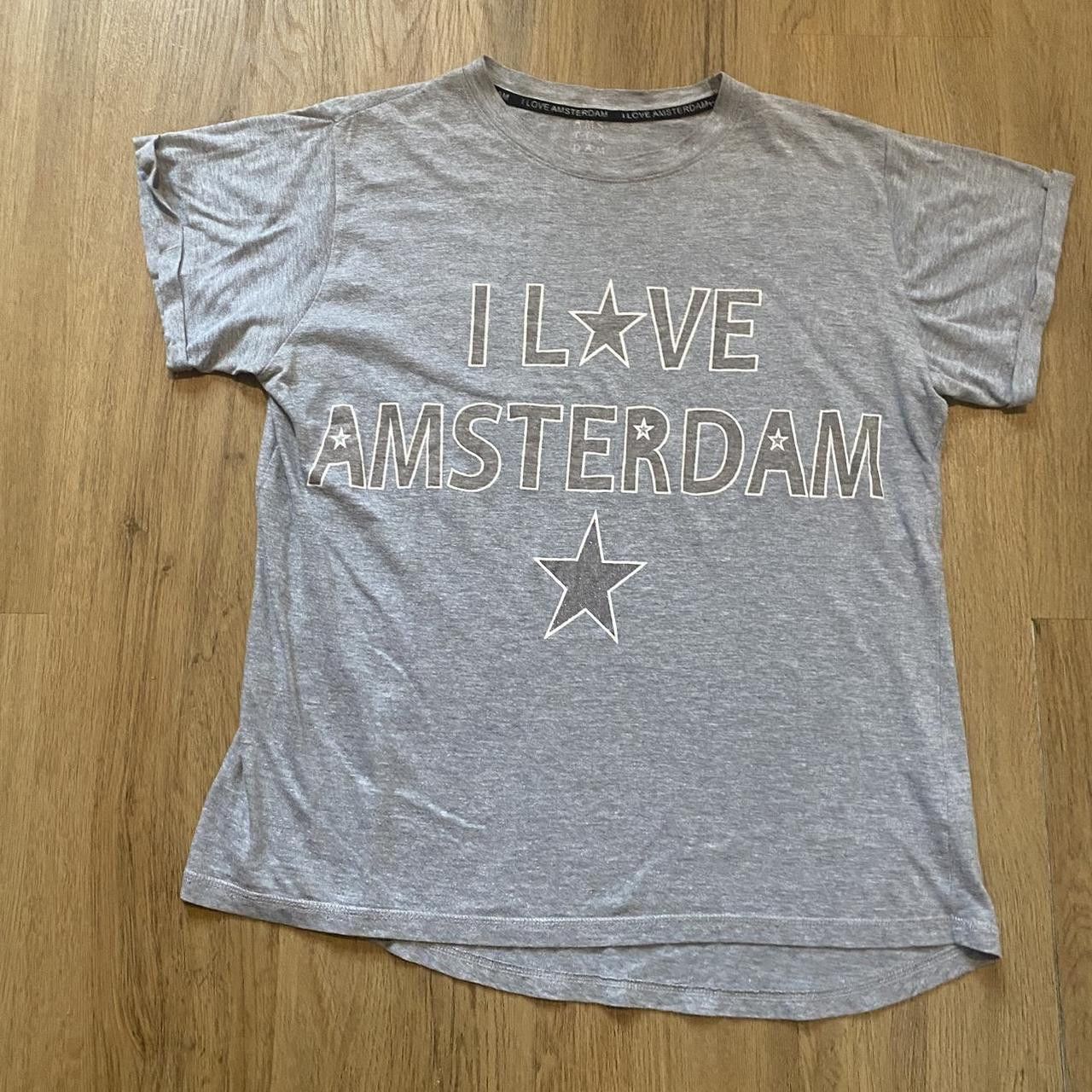Other Grey and white I Love Amsterdam t-shirt #streetwear Size US L / EU 52-54 / 3 - 1 Thumbnail