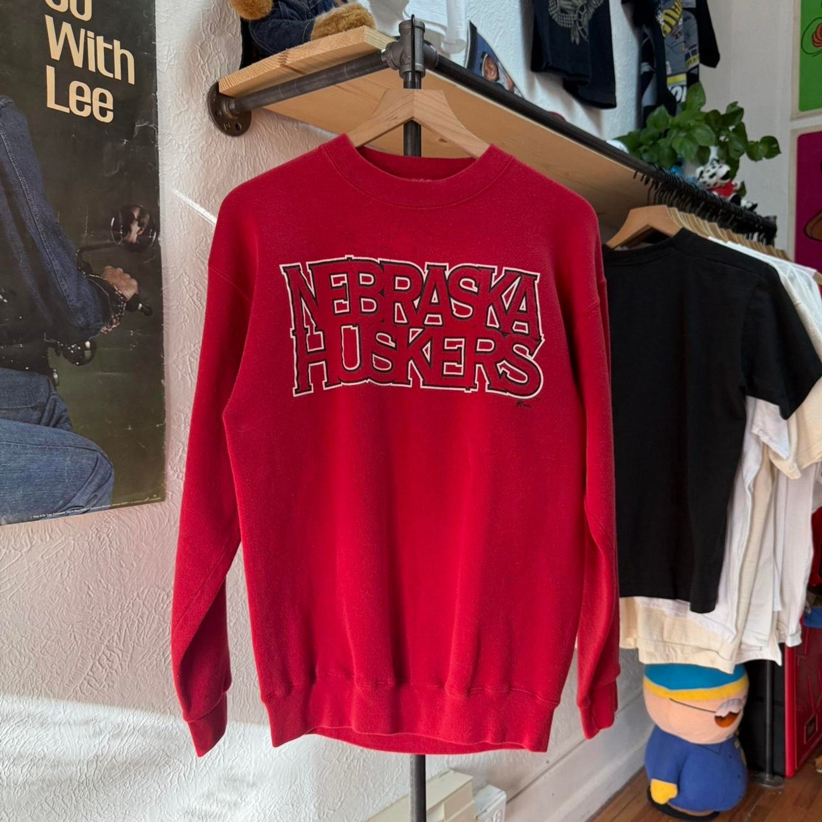Tultex × Vintage Vintage 90s Nebraska Huskers Spell Out Crewneck Size US M / EU 48-50 / 2 - 1 Thumbnail