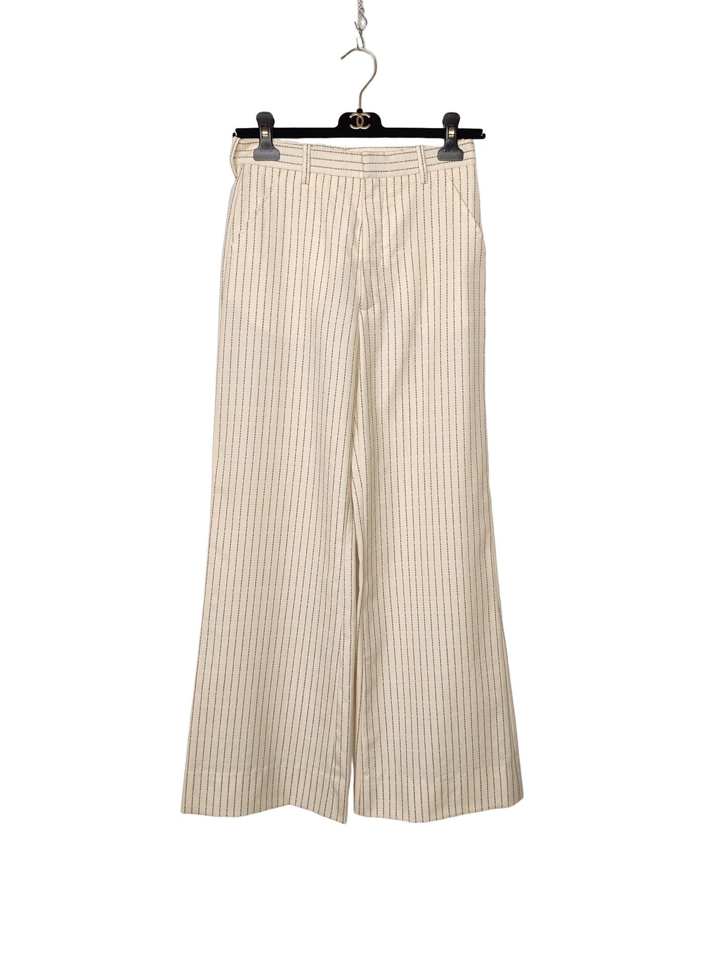 Maison Margiela Maison Margiela Striped Wool Pants Size 40 Size 27" / US 4 / IT 40 - 1 Thumbnail
