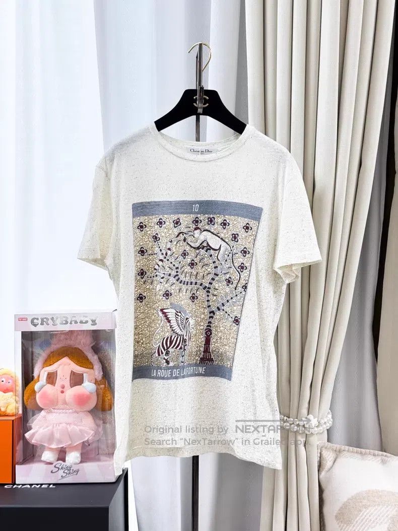 Dior Dior White short-sleeved T-shirt Size M / US 6-8 / IT 42-44 - 1 Thumbnail