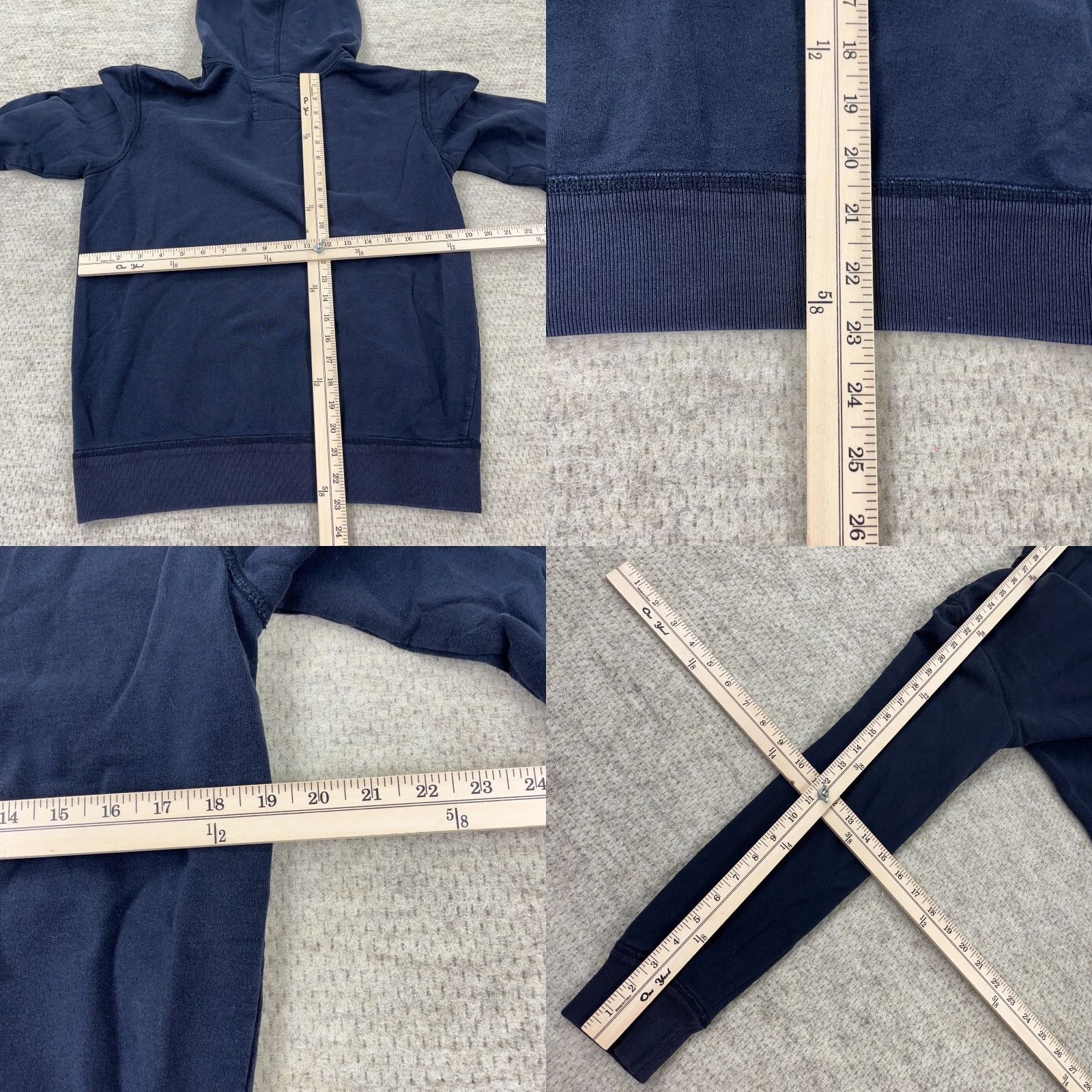 American Eagle Outfitters VINTAGE American Eagle Hoodie Men XS Blue Sweatshirt 2000s Faded AE77 Bird Logo Hooded Pullover Sleeves Long Size US XS / EU 42 / 0 - 8 Thumbnail