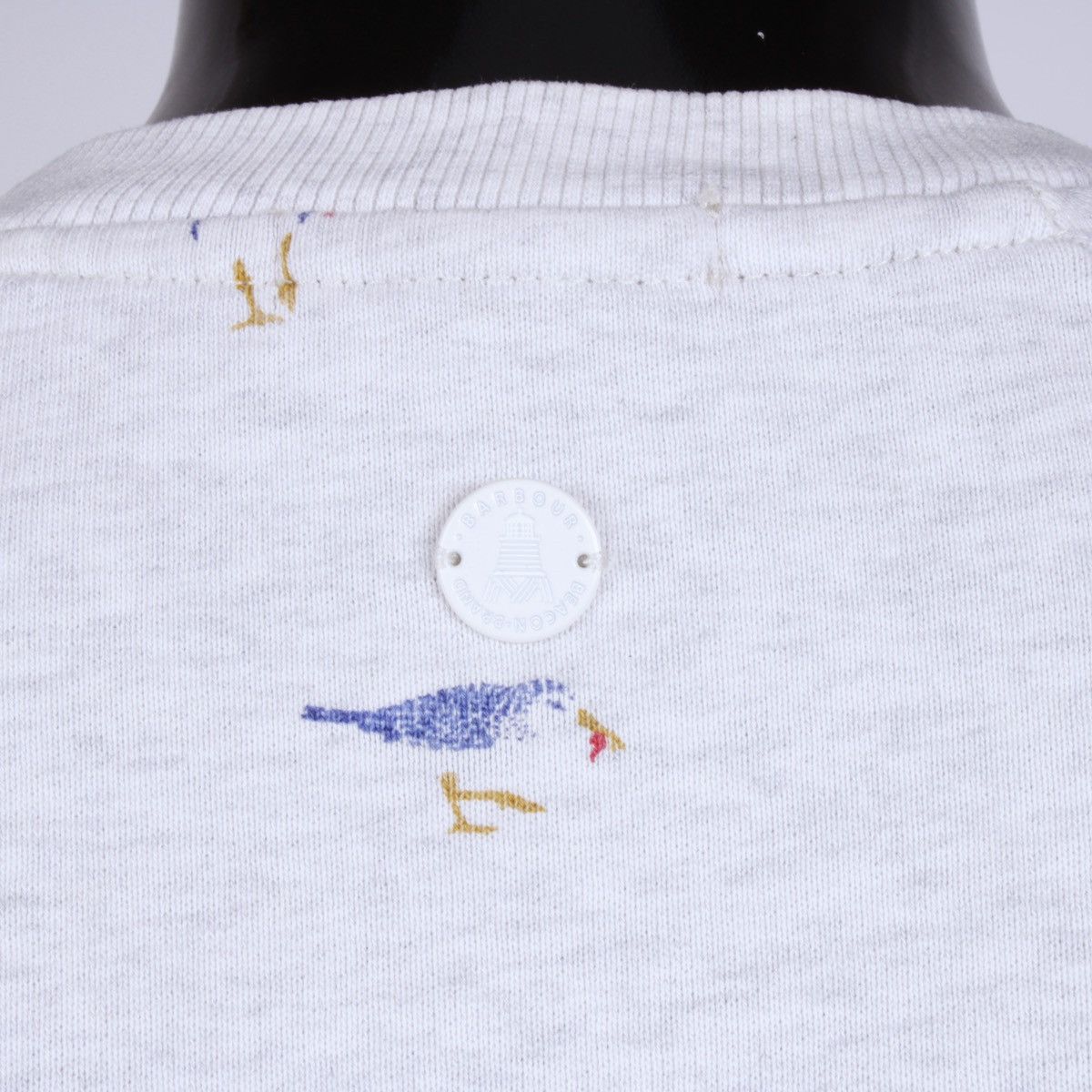 Barbour BARBOUR Langstone Bird Printed Gray Sweatshirt Size S / US 4 / IT 40 - 6 Thumbnail