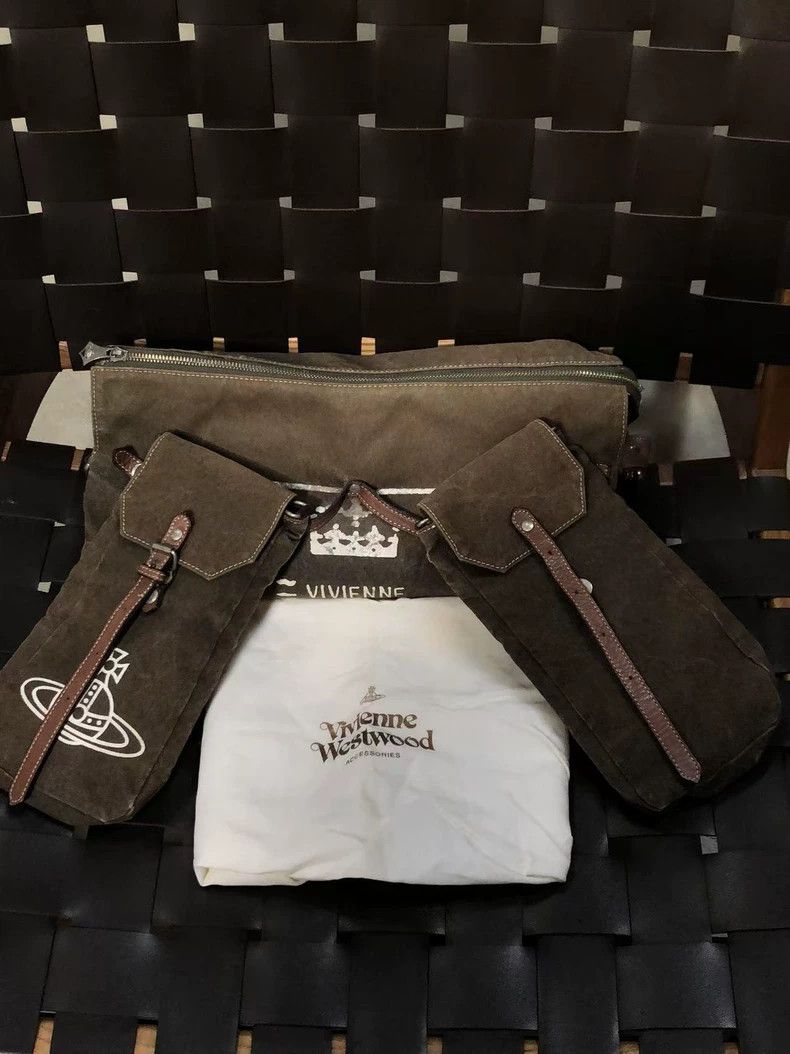 Vivienne Westwood Vivienne Westwood size os Used military uniform canvas bag Size ONE SIZE - 2 Thumbnail