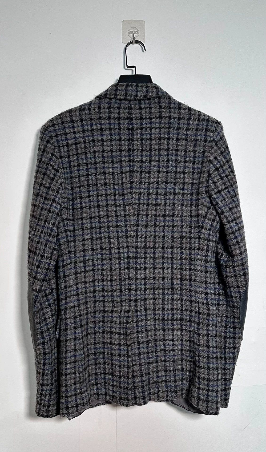 Comme des Garcons CDG Homme Deconstructed Gray Check Suit Jacket XS Size US XS / EU 42 / 0 - 2 Thumbnail