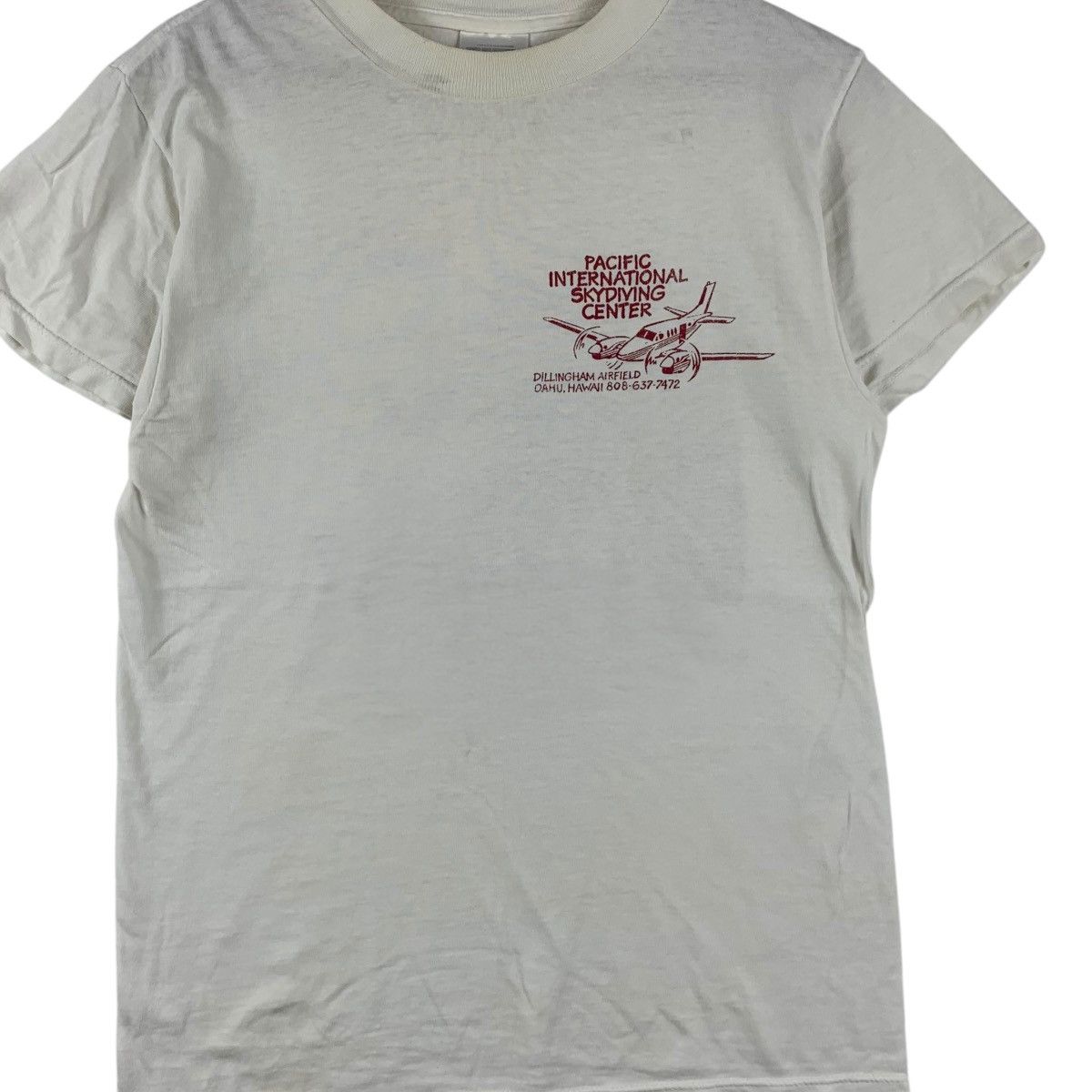 Vintage Vintage HAWAI SKYDIVING CENTER Dillingham Airfield Tee Size US M / EU 48-50 / 2 - 3 Thumbnail