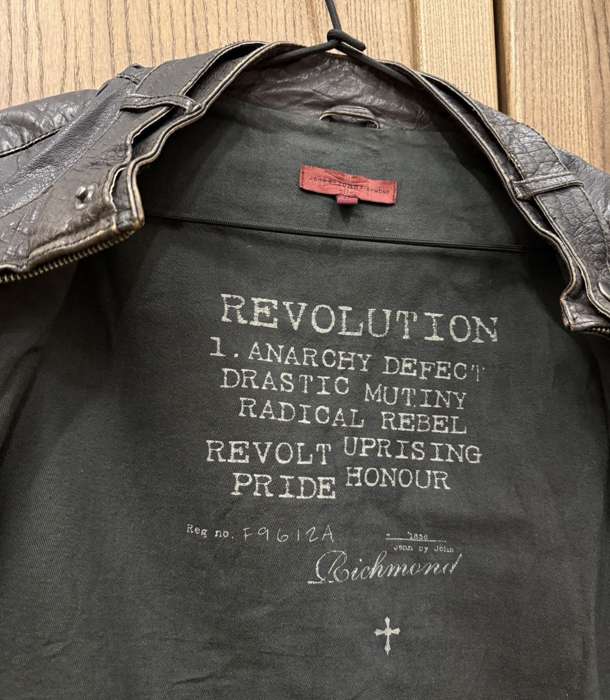 John Richmond John Richmond Motorcycle Biker Distressed Leather Jacket Size US M / EU 48-50 / 2 - 7 Thumbnail