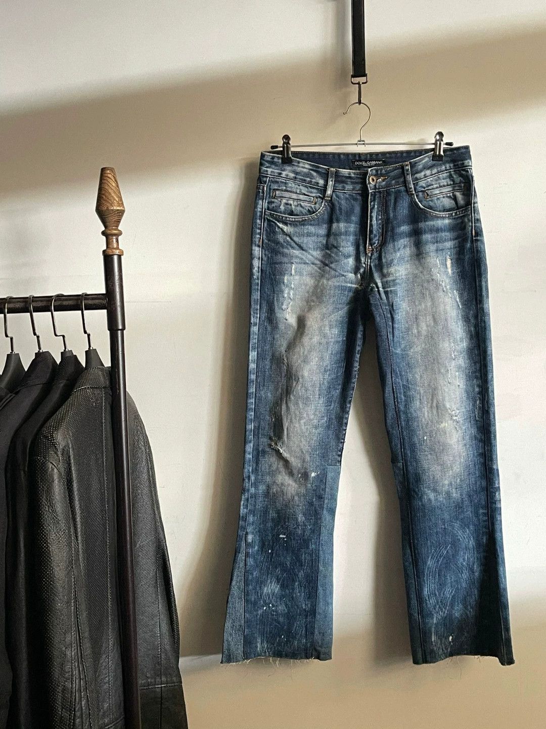 Gallery Dept. Vintage Dolce&Gabbana Flared Denim Pants Size US 31 - 1 Thumbnail