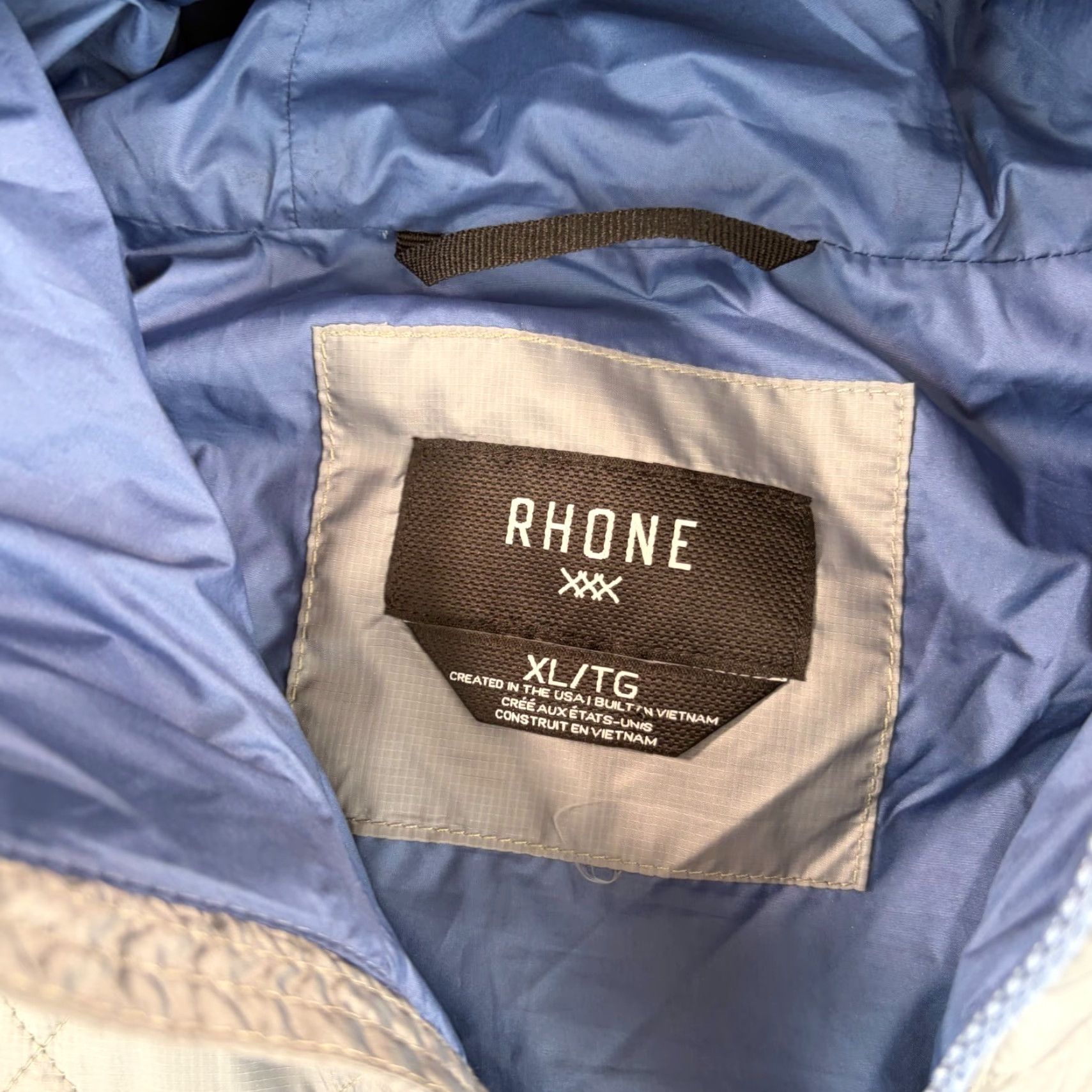 Rhone Rhone Tundra Quilted Hooded Jacket Men XL Full Zip Pockets Grey Size US XL / EU 56 / 4 - 2 Thumbnail