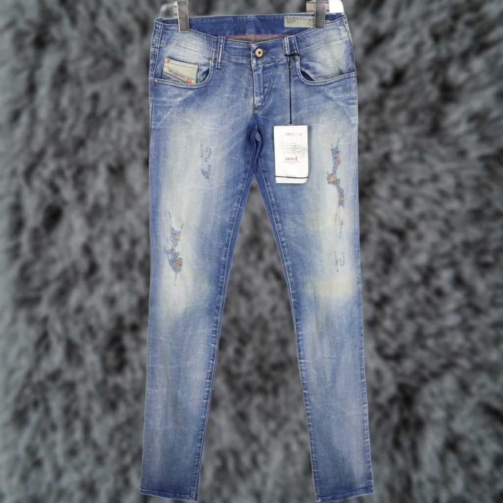 Diesel DIESEL Grupee Super Slim-Skinny Low Waist 0808G Stretch Jeans Women's W28/L34 Jeans Size 28" / US 6 / IT 42 - 1 Thumbnail
