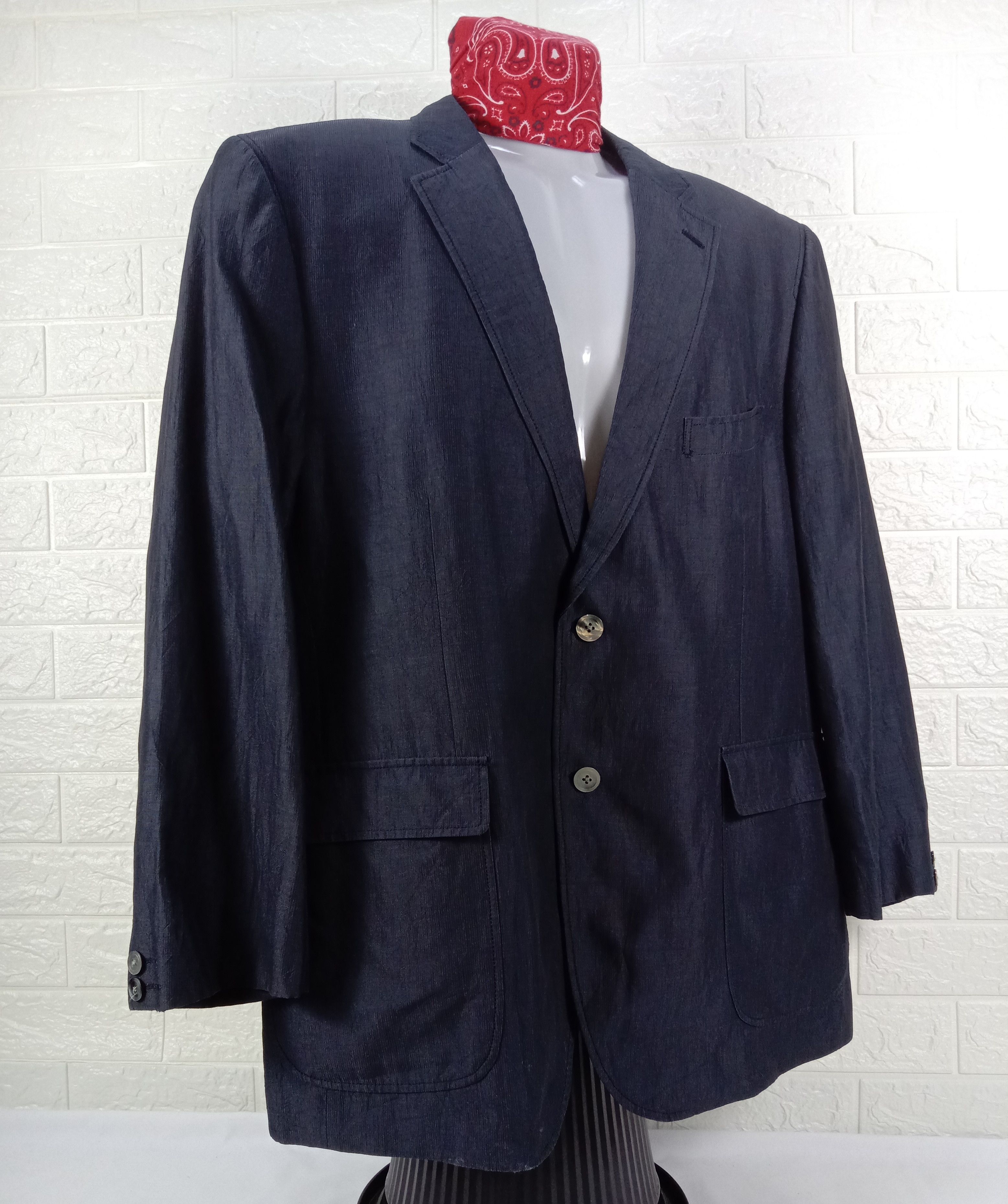 Kansai Yamamoto Vintage Kansai Yamamoto Homme Coat Blazer Jacket Size US XL / EU 56 / 4 - 2 Thumbnail