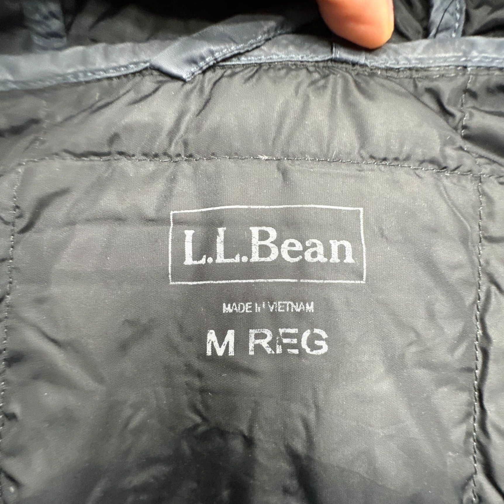 Vintage LL Bean Parka Downtek Goose Down Coat Jacket Womens Medium Navy Hooded Parka Jacket Long Down Coat Mens Womens? Size M / US 6-8 / IT 42-44 - 2 Thumbnail