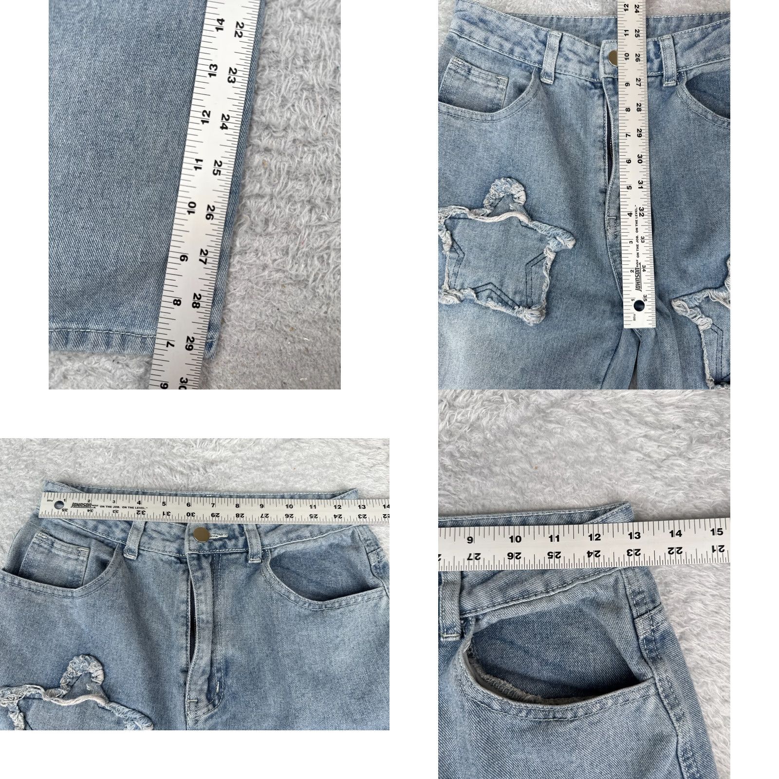 Vintage Vintage Unbranded Women’s Wide-Leg Jeans 26 Blue Denim High Rise Cotton Spandex Fall Summer Spring Winter Size 26" / US 2 / IT 38 - 8 Thumbnail