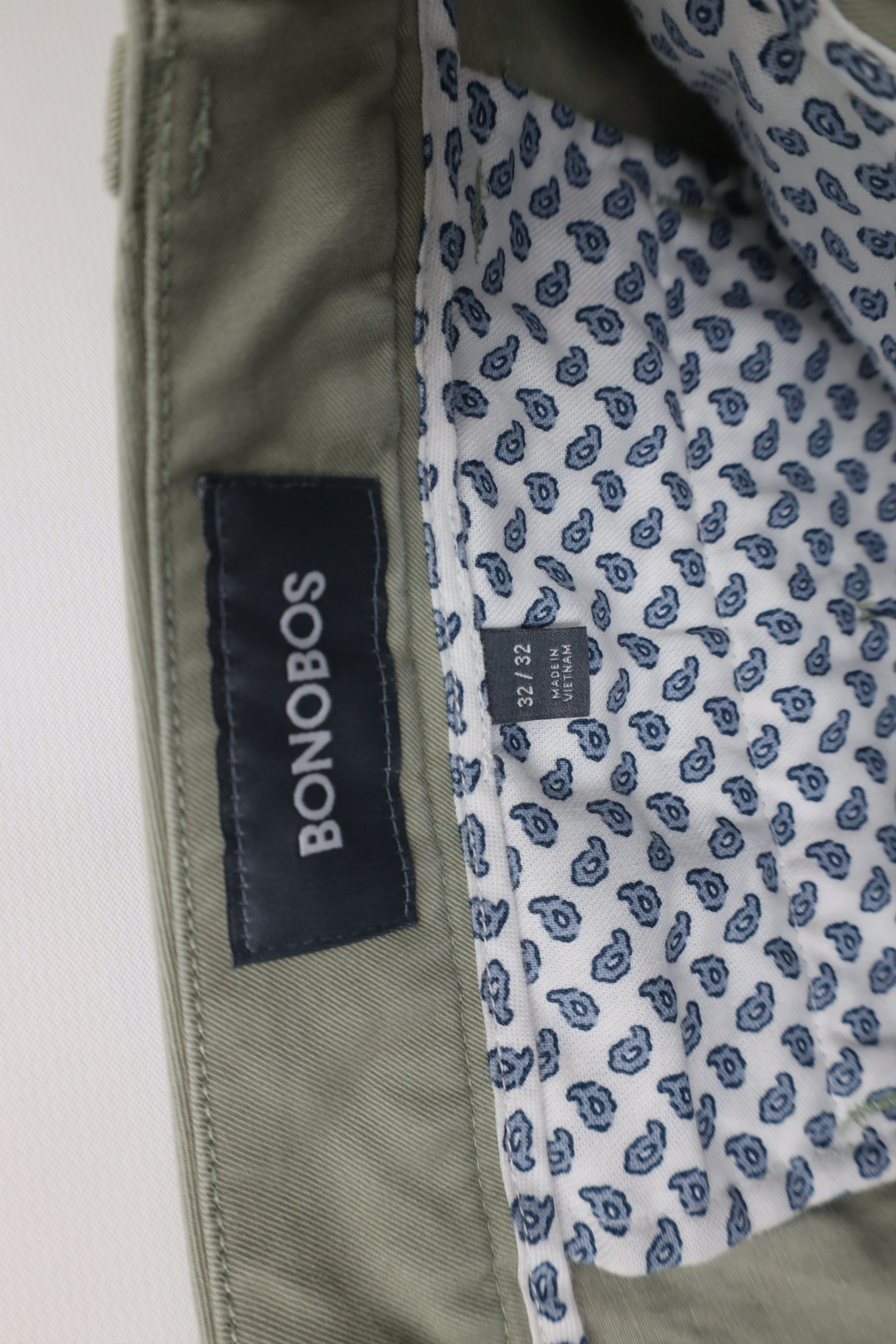 Bonobos Bonobos Athletic Fit Straight Leg Chino Pants Light Green Size US 32 / EU 48 - 6 Thumbnail