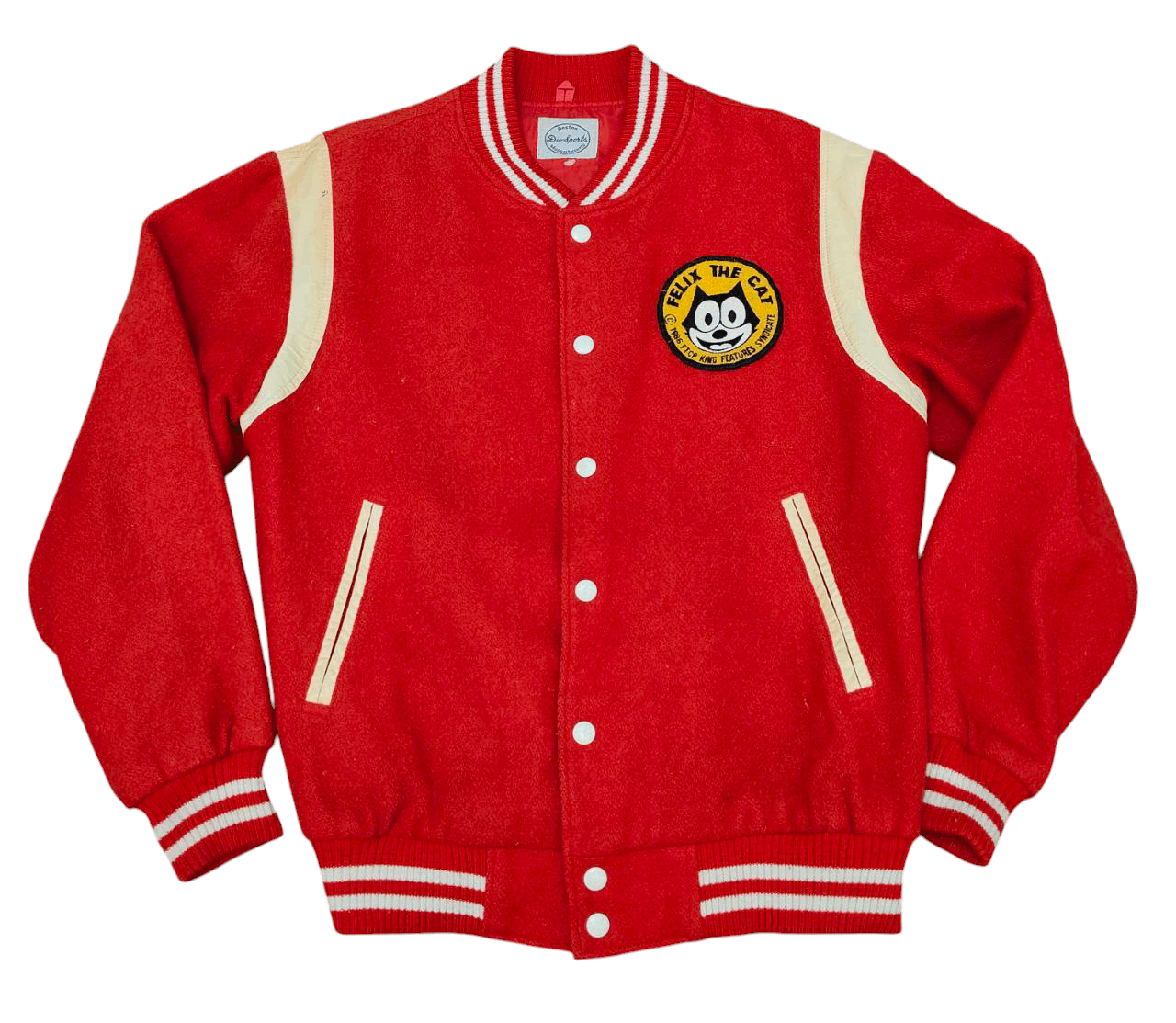 Vintage 80s Vintage Felix The Cat Wool Varsity Jacket Size US M / EU 48-50 / 2 - 1 Thumbnail